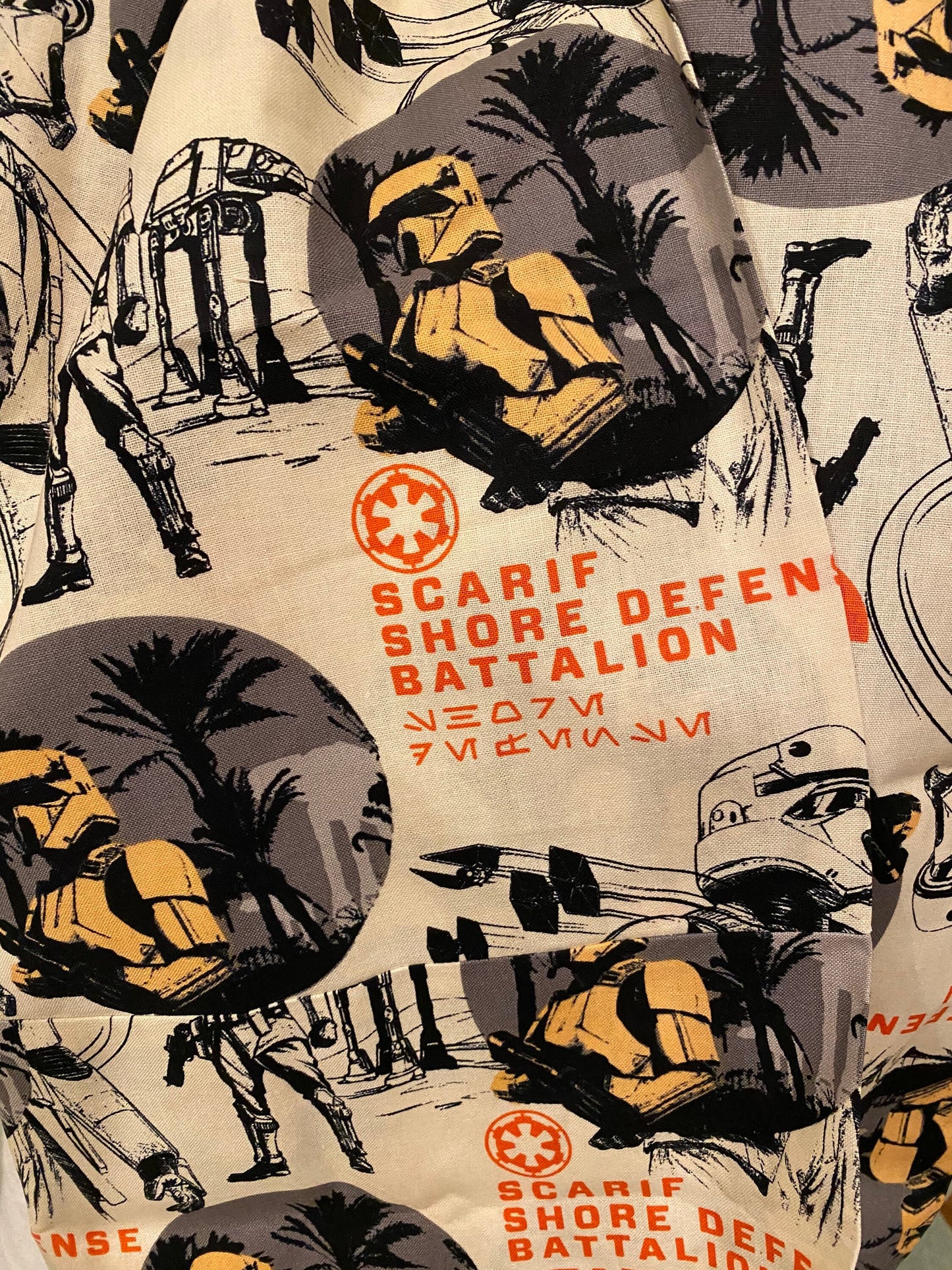 Handmade Star Wars Infinity Scarf: Shore Defense Battalion Print