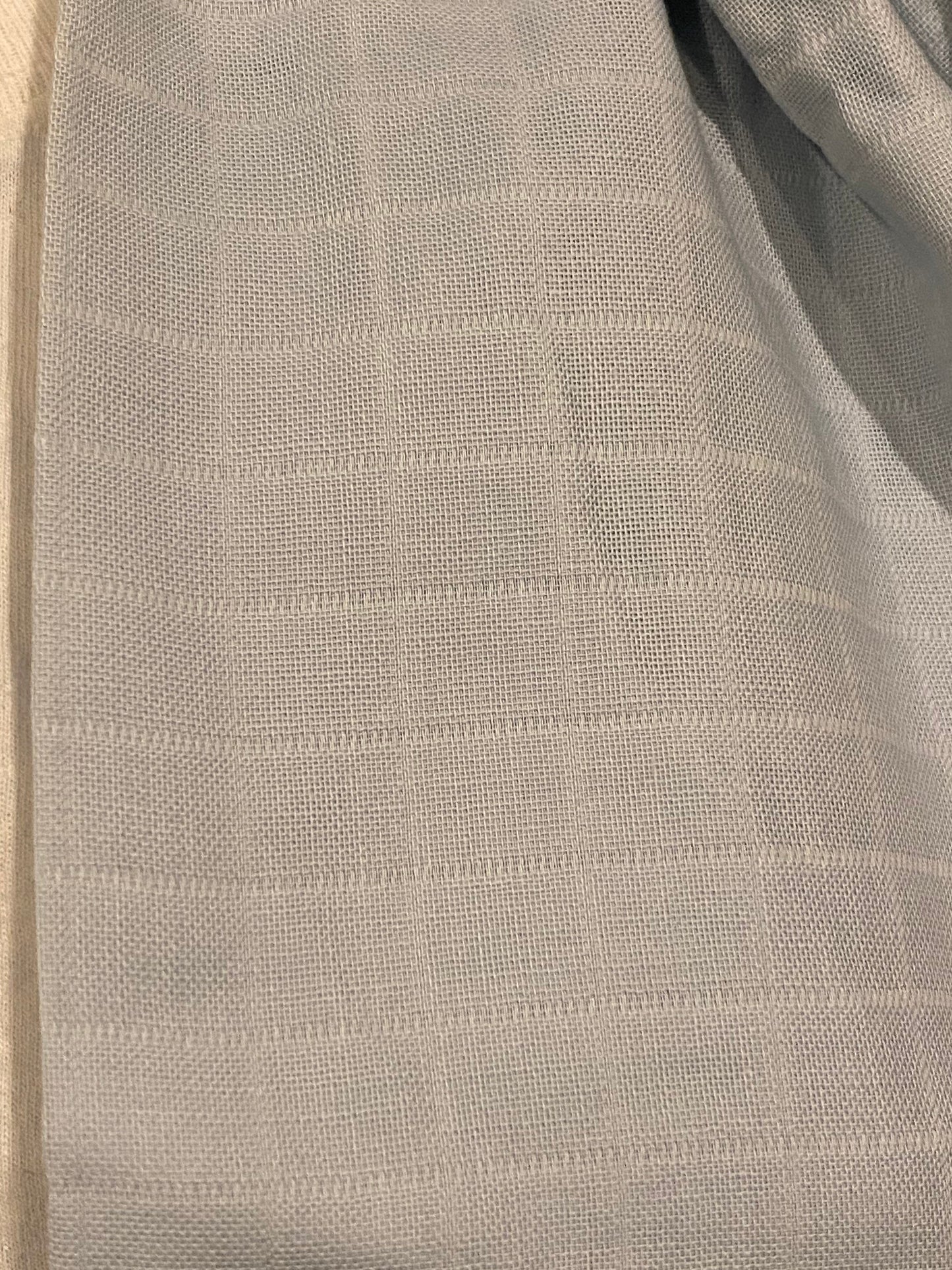 Handmade Baby Blue Cotton Infinity Scarf: Lightweight Muslin Scarf