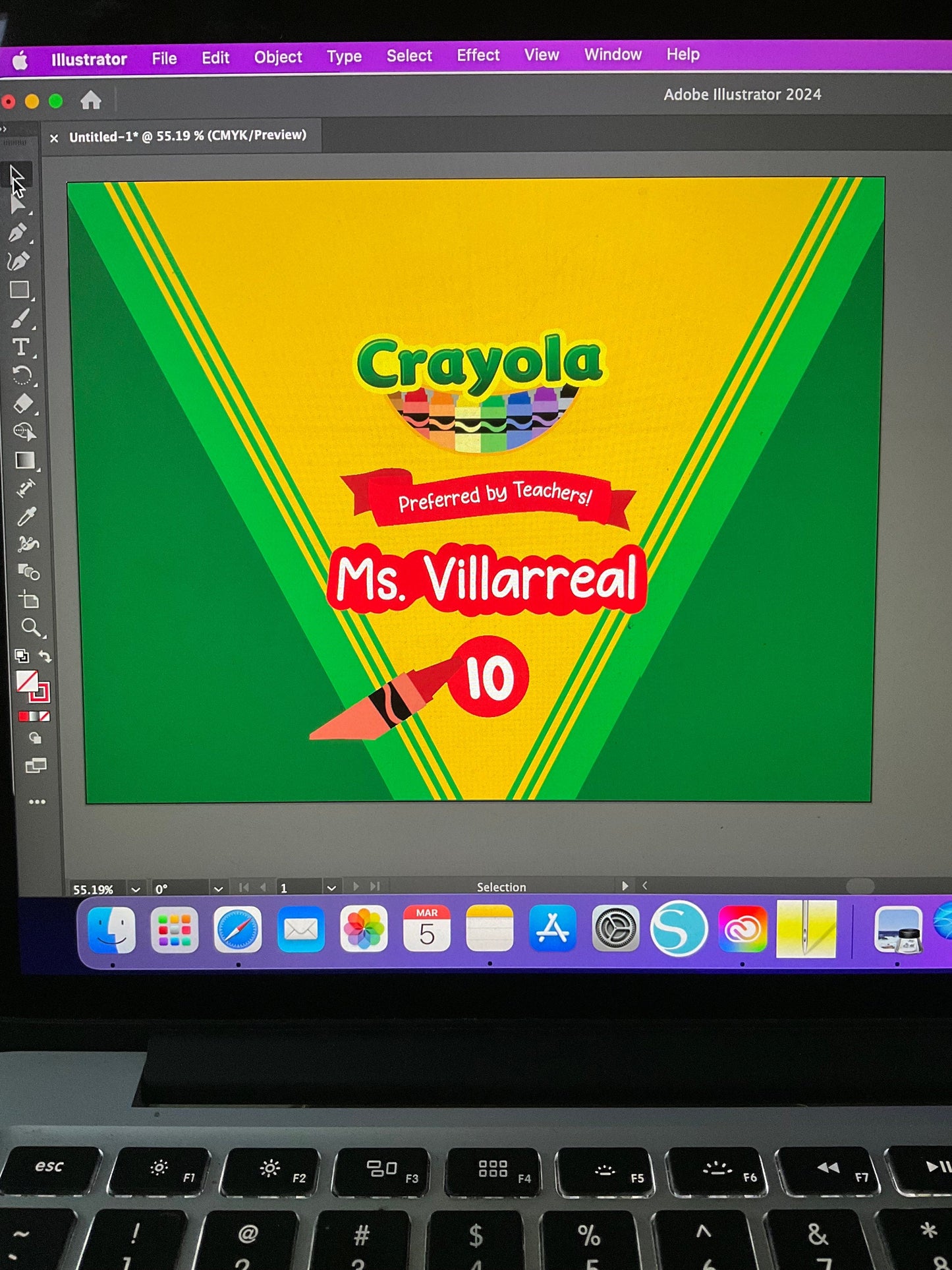 Engraved teacher pens with glitter finish