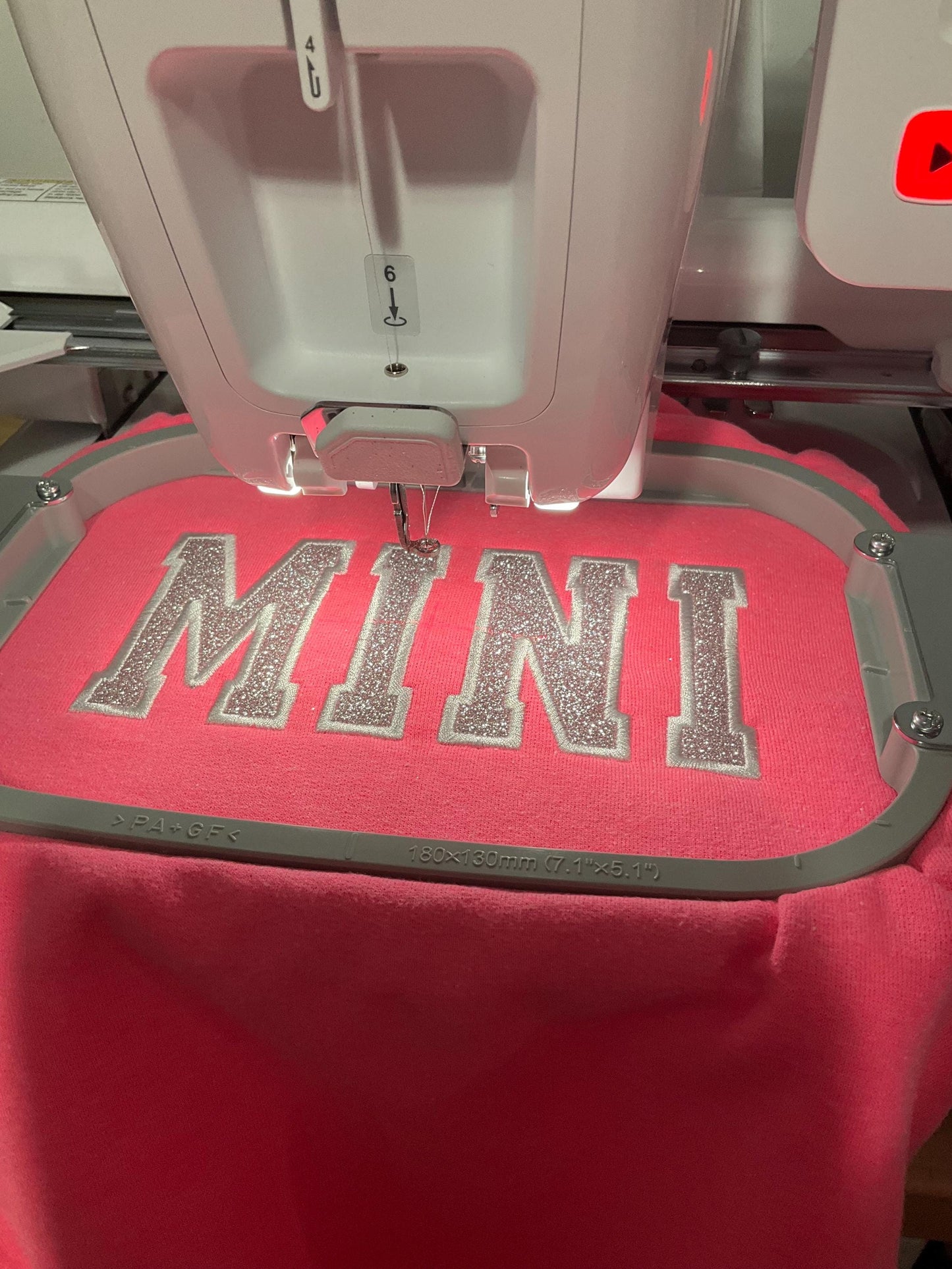 Embroidered Glitter Bow Mama and Mini Sweatshirt Set