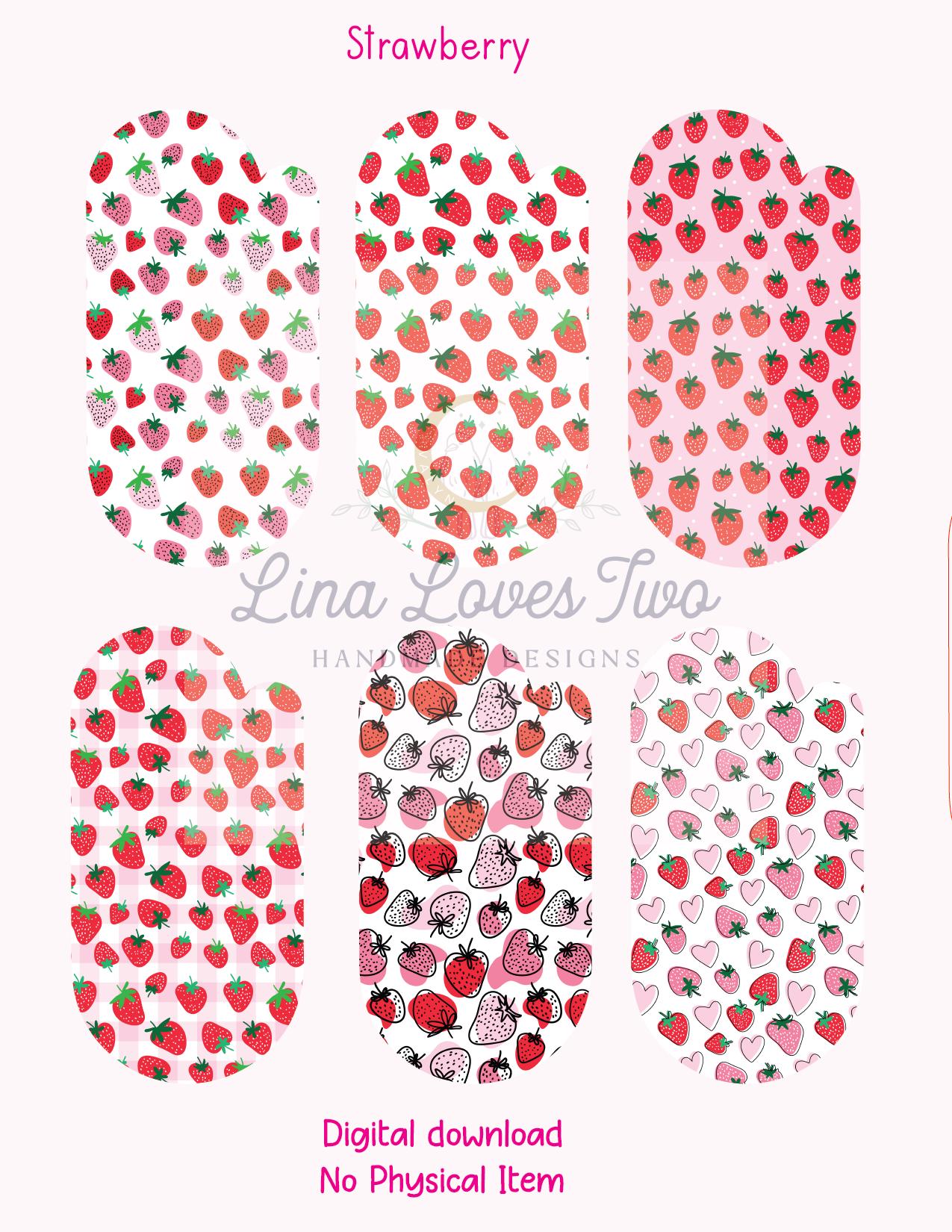 Strawberry Paperclip : Jumbo Design ( ) by Lina Loves Two, handmade in Los Angeles CA