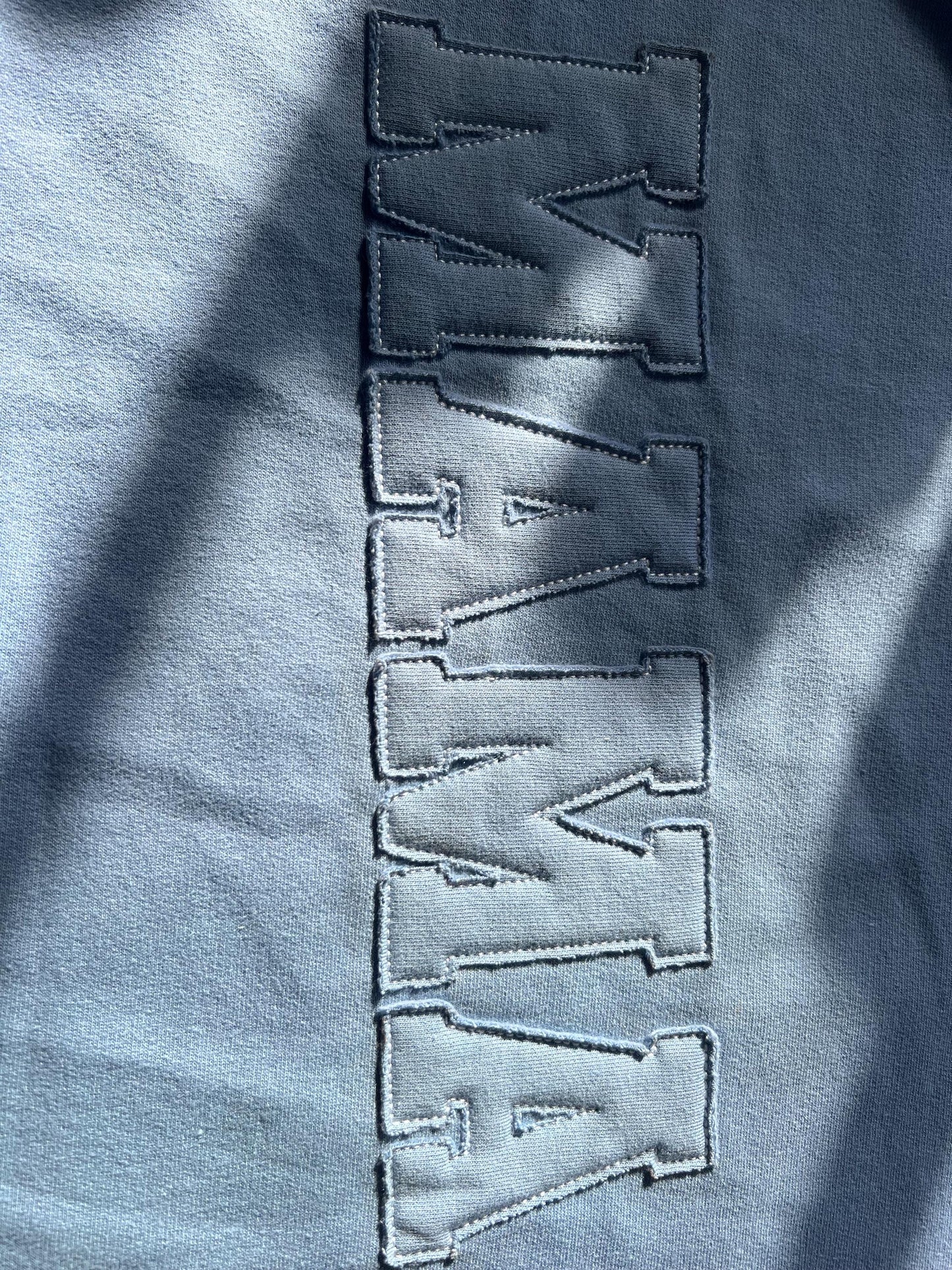 Embroidered Mama Crewneck with Kids Names on Sleeve | Personalized Mama Sweatshirt | Mama Shirt | Gift for Mom | Mother's Day or Wife Gift by Lina Loves Two, handmade in Los Angeles CA