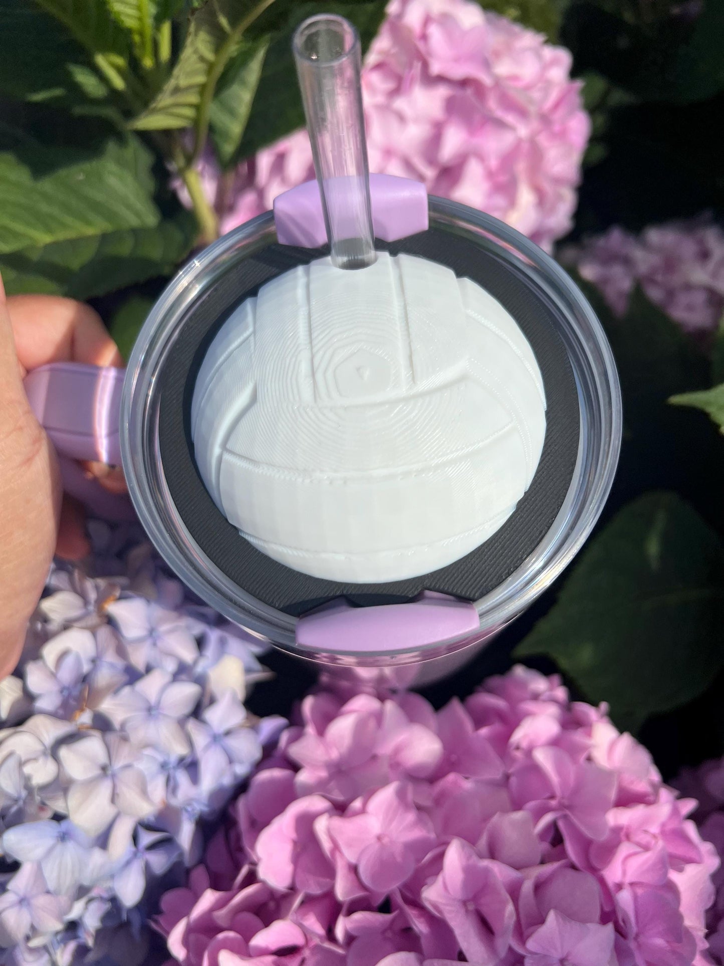 Volleyball Stanley Cup Topper: 3D Tumbler Charm ( File) by Lina Loves Two, handmade in Los Angeles CA