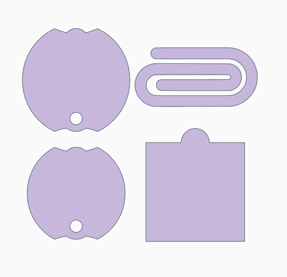 Digital STL File | Template for Office Decor | Digital STL Files | Stanley Topper 20, 30 and 40oz | Jumbo Paperclip | Sticky Note Holder