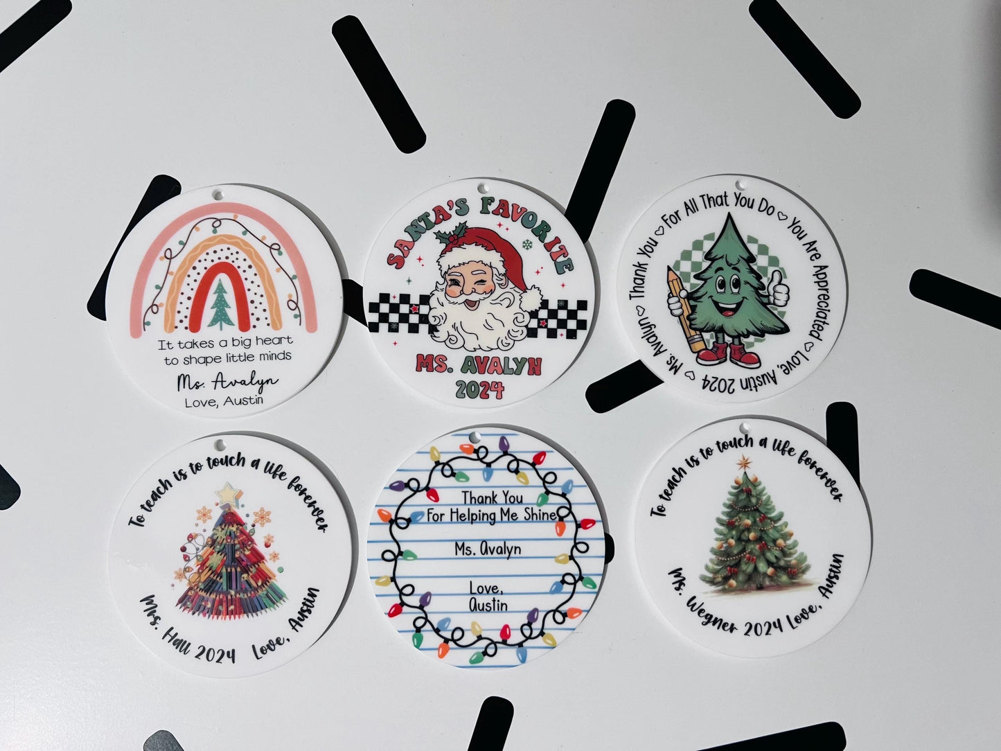 Teacher Christmas Ornament | Teacher Ornament 2024 | Christmas Gift Teacher | Teacher Gift | Teacher Keepsake | Personalized Ornament