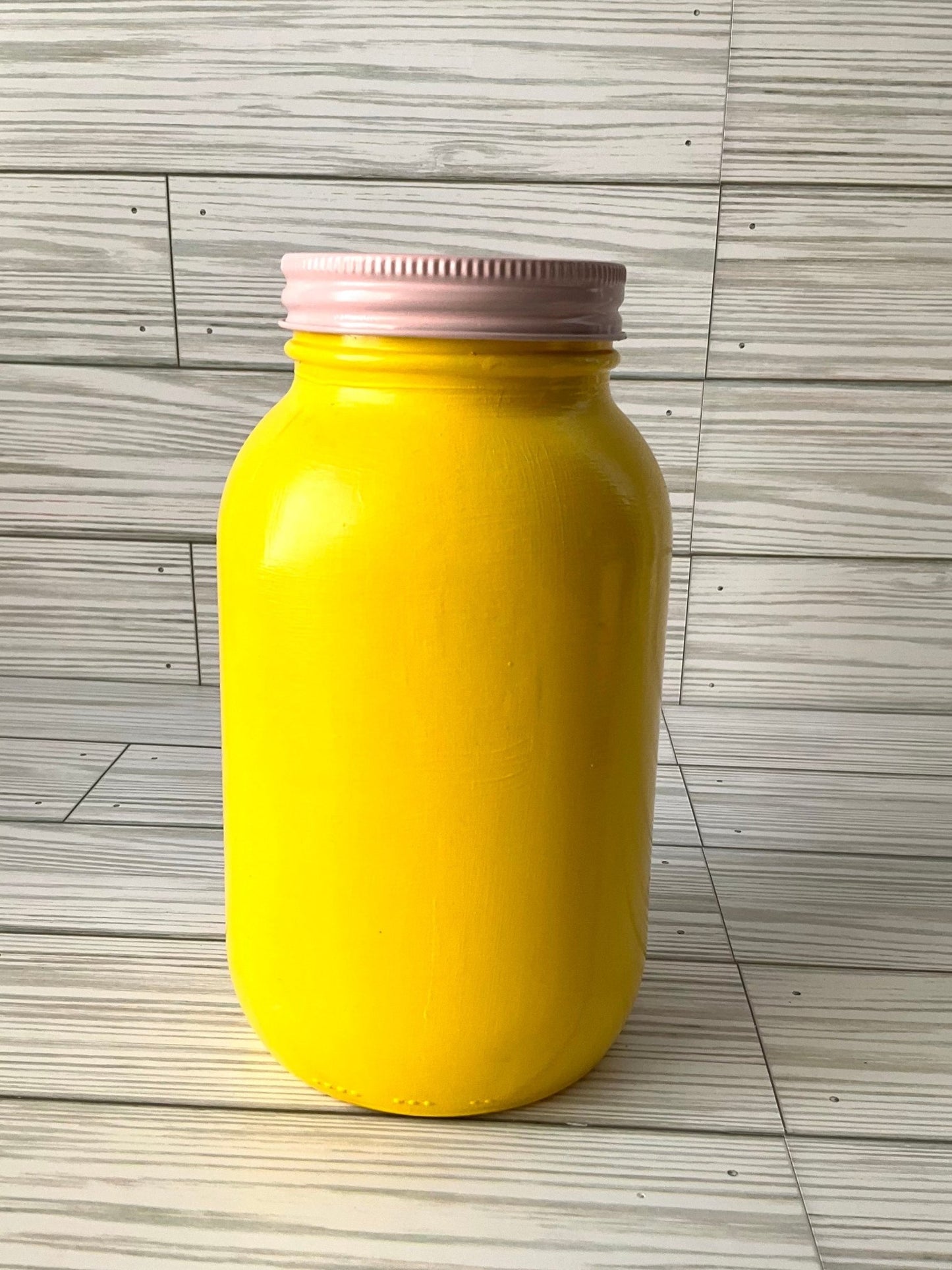 Pencil Holder 7” | Teacher Gifts | Glass Jar Pencil Holder | Yellow Pencil | Desk Organizer - Lina Loves Two