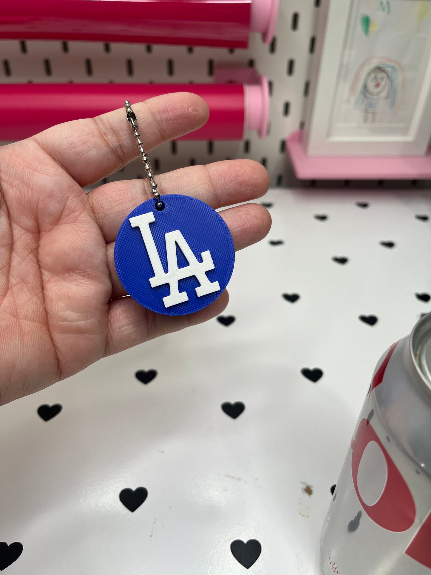 LA Logo Keychain Can Opener & Drink Cover 3MF File | 3-in-1 Tool | 3D Print File | Digital Download (Copy) (Copy)