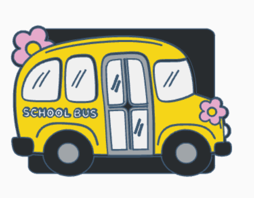 School Bus Desk Accessories Bundle – 3MF Files | 3D Print Desk Decor | Digital Download | Sticky Note Holder, Box, Tray, Pencil Holder &amp; Paperclip.