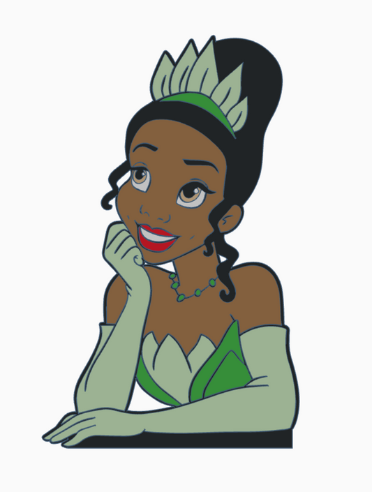 Tiana Princess Lamp Base &amp; Shade 3MF File | Puck Light Compatible | Digital Download