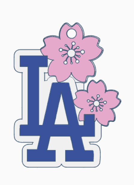 LA Cherry Blossom Keychain Can Opener & Drink Cover 3MF File | 3-in-1 Tool | 3D Print File | Digital Download (Copy) (Copy) (Copy)