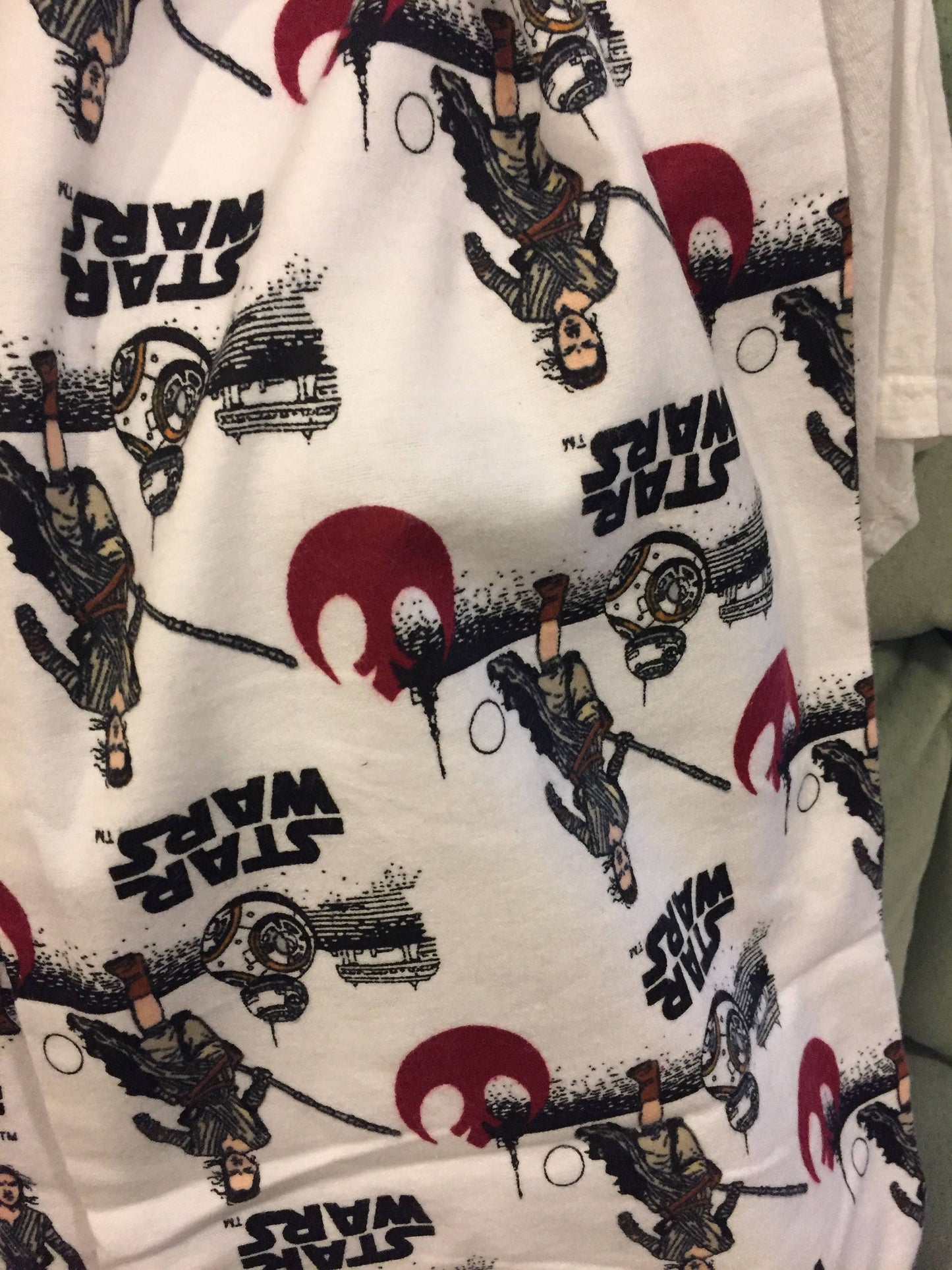 Star Wars VII Rey and BB8 Flannel Fleece Infinity Scarf - Galactic Fashion Accessory by Lina Loves Two, handmade in Los Angeles CA