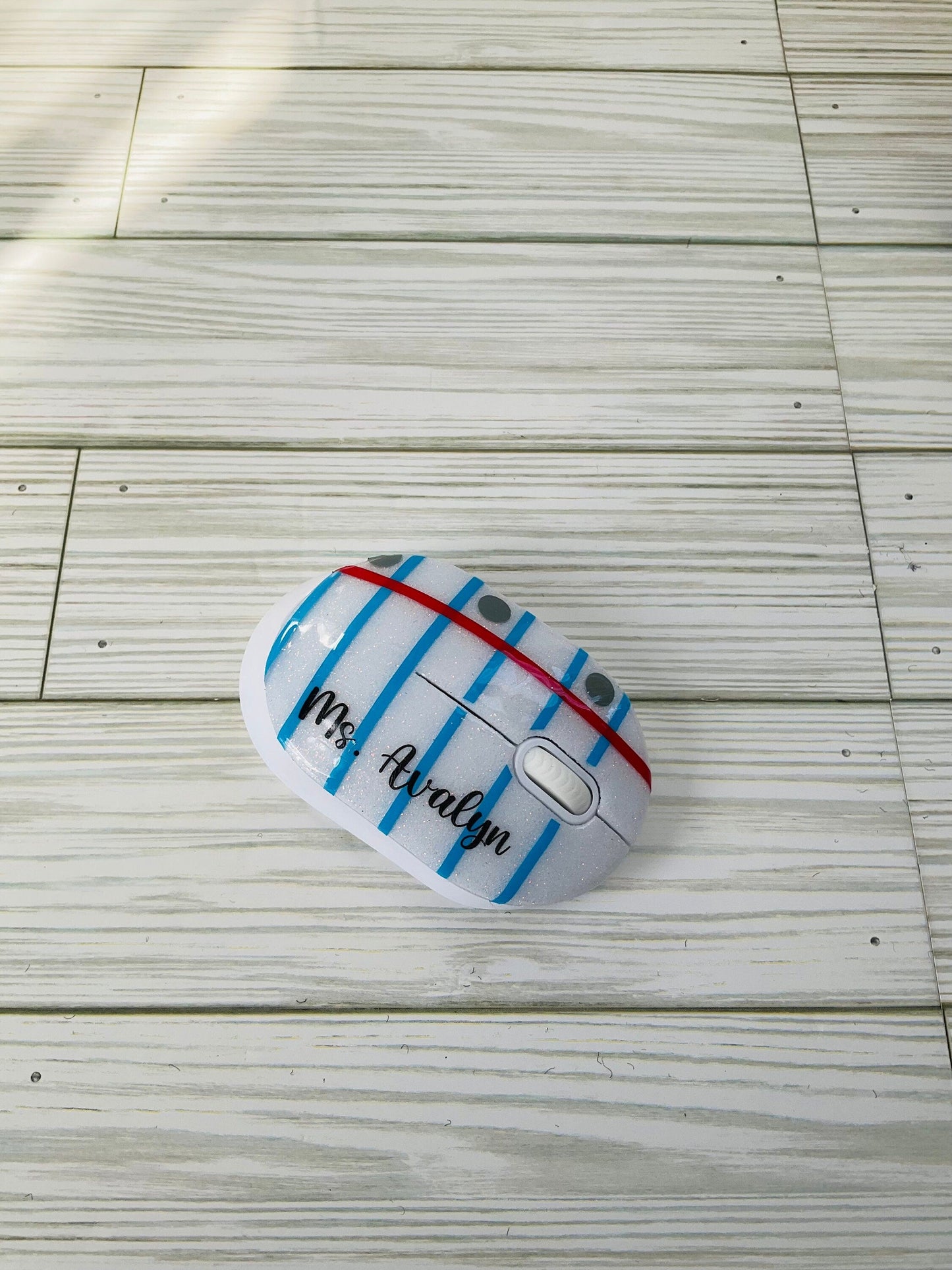 Notebook Wireless Mouse | Teacher Gifts | Notebook Glitter Wireless Mouse | Unique Wireless Mouse for Teachers by Lina Loves Two, handmade in Los Angeles CA