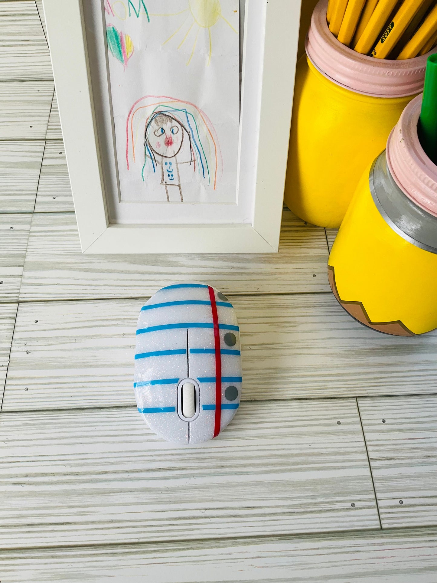 Notebook Wireless Mouse | Teacher Gifts | Notebook Glitter Wireless Mouse | Unique Wireless Mouse for Teachers by Lina Loves Two, handmade in Los Angeles CA