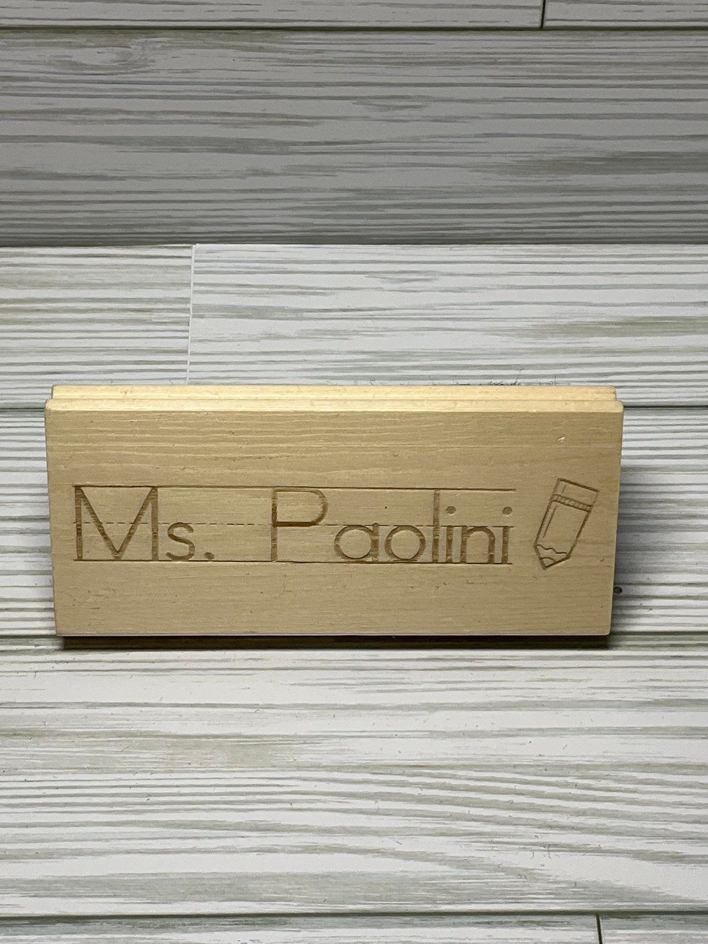 Personalized Laser Engraved Whiteboard Eraser | Teacher Gifts | Whiteboard Eraser | Classroom Supplies by Lina Loves Two, handmade in Los Angeles CA