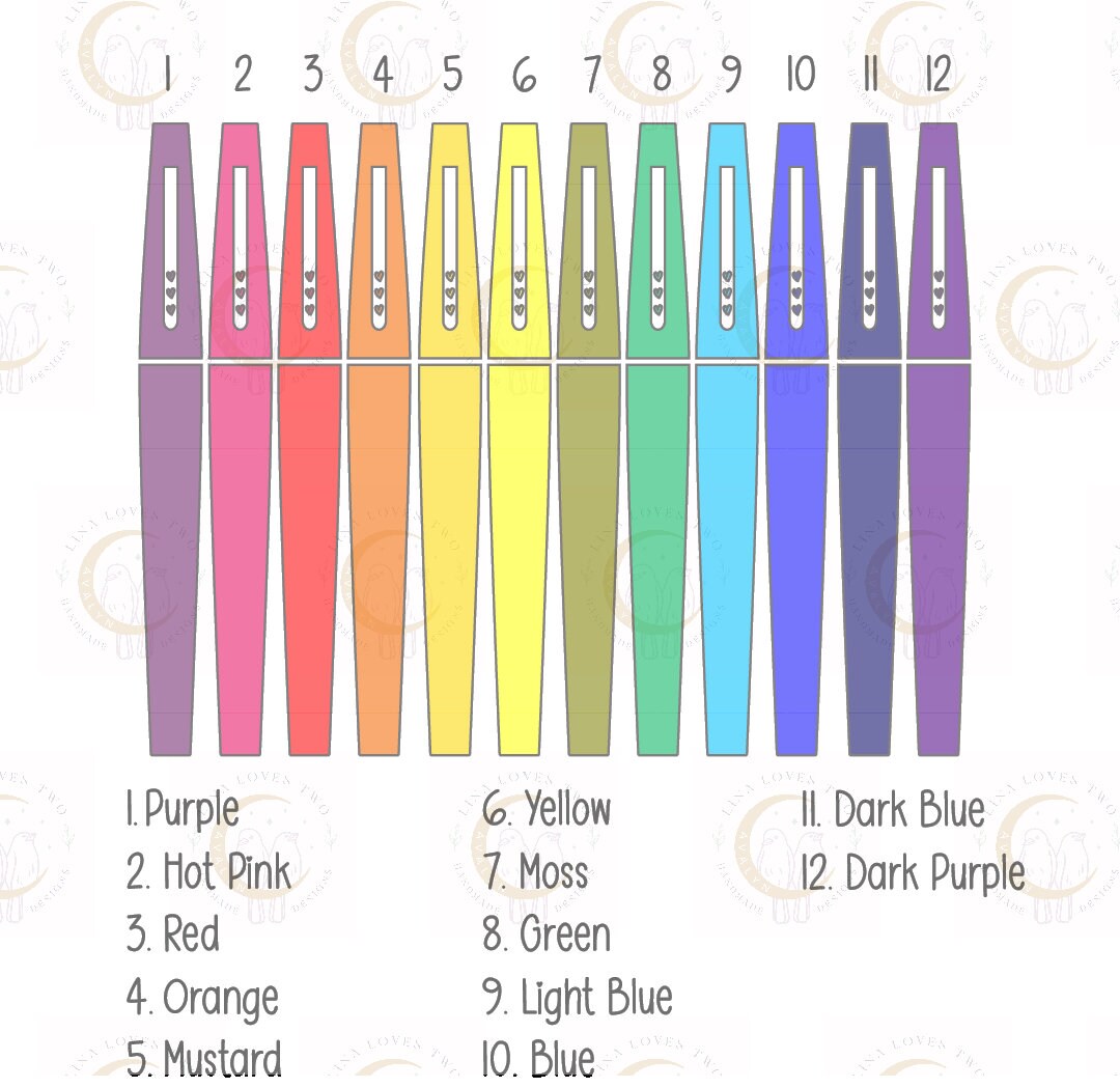 Custom Flair Pen Stickers – Personalized Teacher Gift Stickers by Lina Loves Two, handmade in Los Angeles CA