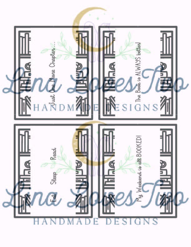 Jumbo Paperclip Heart Bookmark Template: Laser & Vinyl Cut File ( File) by Lina Loves Two, handmade in Los Angeles CA