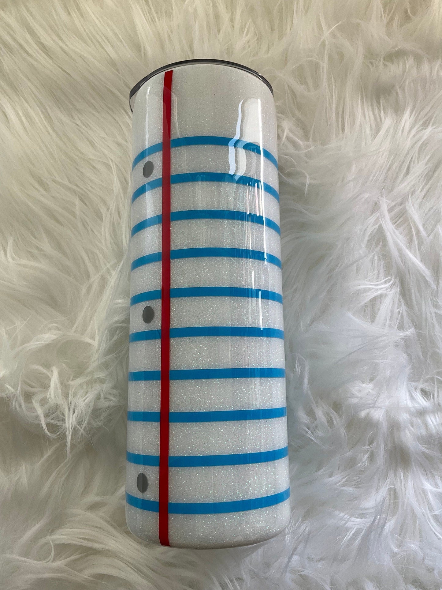 Teacher Tumbler: Stainless Steel Pencil & Notebook Design (20 oz) by Lina Loves Two, handmade in Los Angeles CA