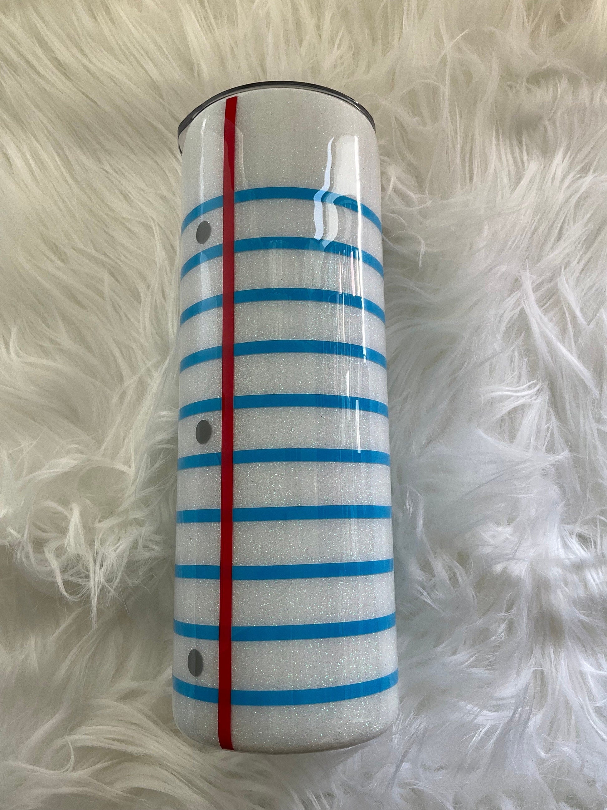 Teacher Tumbler: Stainless Steel Pencil & Notebook Design (20 oz) by Lina Loves Two, handmade in Los Angeles CA