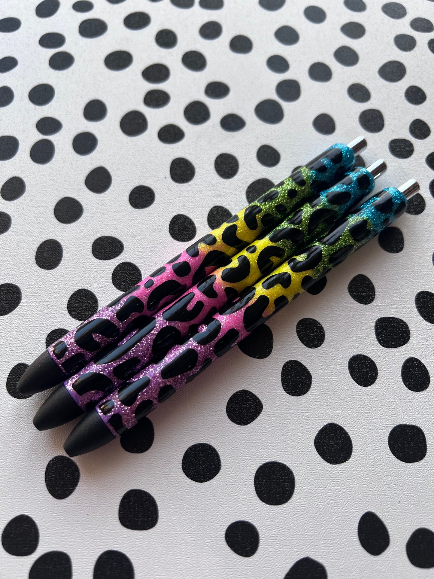 x3 Glitter Color Personalized Pens | Unique Teacher Gifts | Custom Teacher Appreciation Gift | Grading Pens