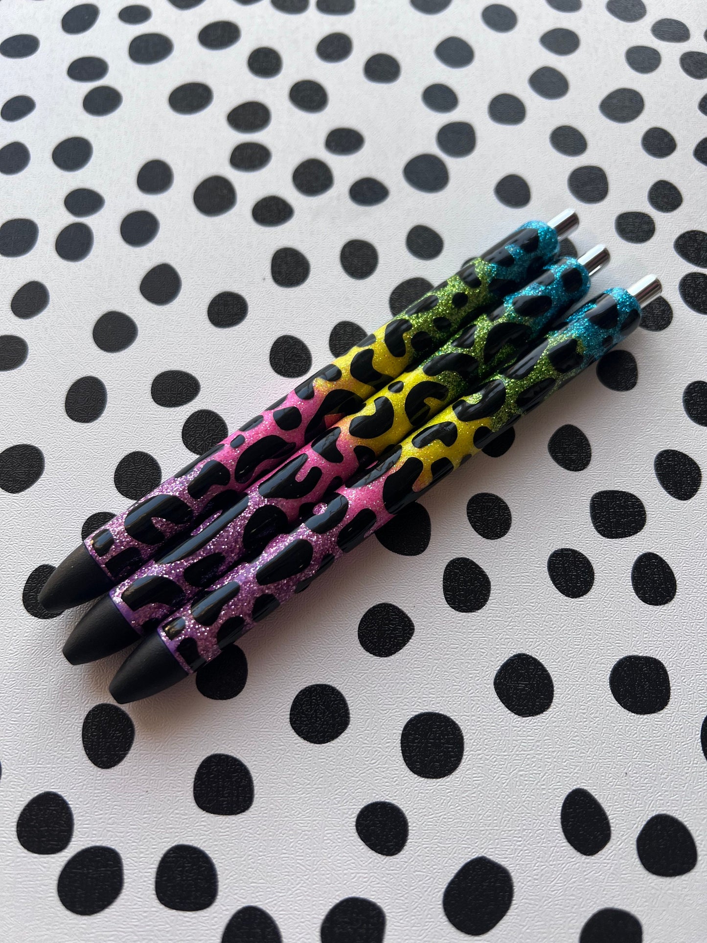 x3 Glitter Color Personalized Pens | Unique Teacher Gifts | Custom Teacher Appreciation Gift | Grading Pens