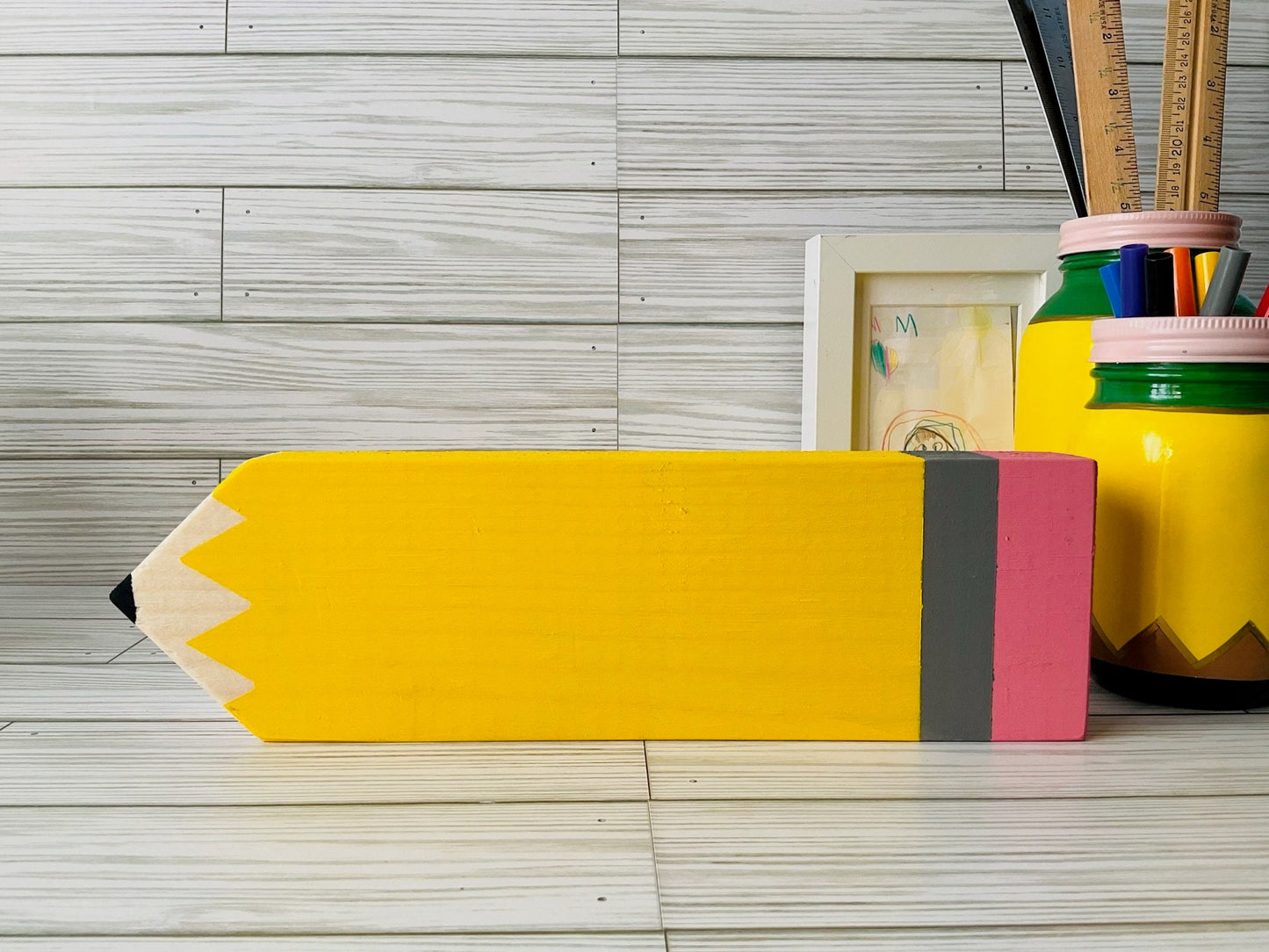 Teacher Pencil | Personalized Gifts | Classroom Decor | Name Plate for Teachers | Unique Teacher Appreciation Gift by Lina Loves Two, handmade in Los Angeles CA