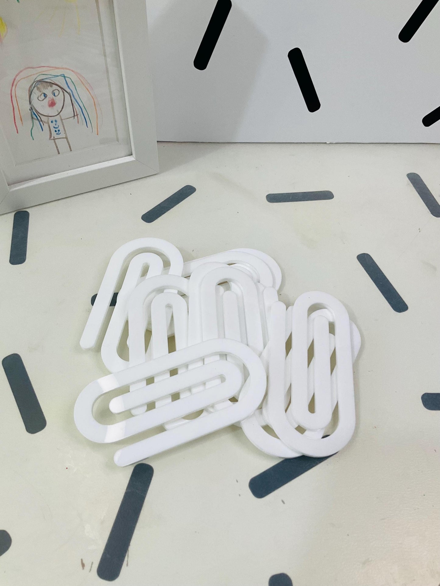 x30 Acrylic Jumbo Paperclip Blanks by Lina Loves Two, handmade in Los Angeles CA