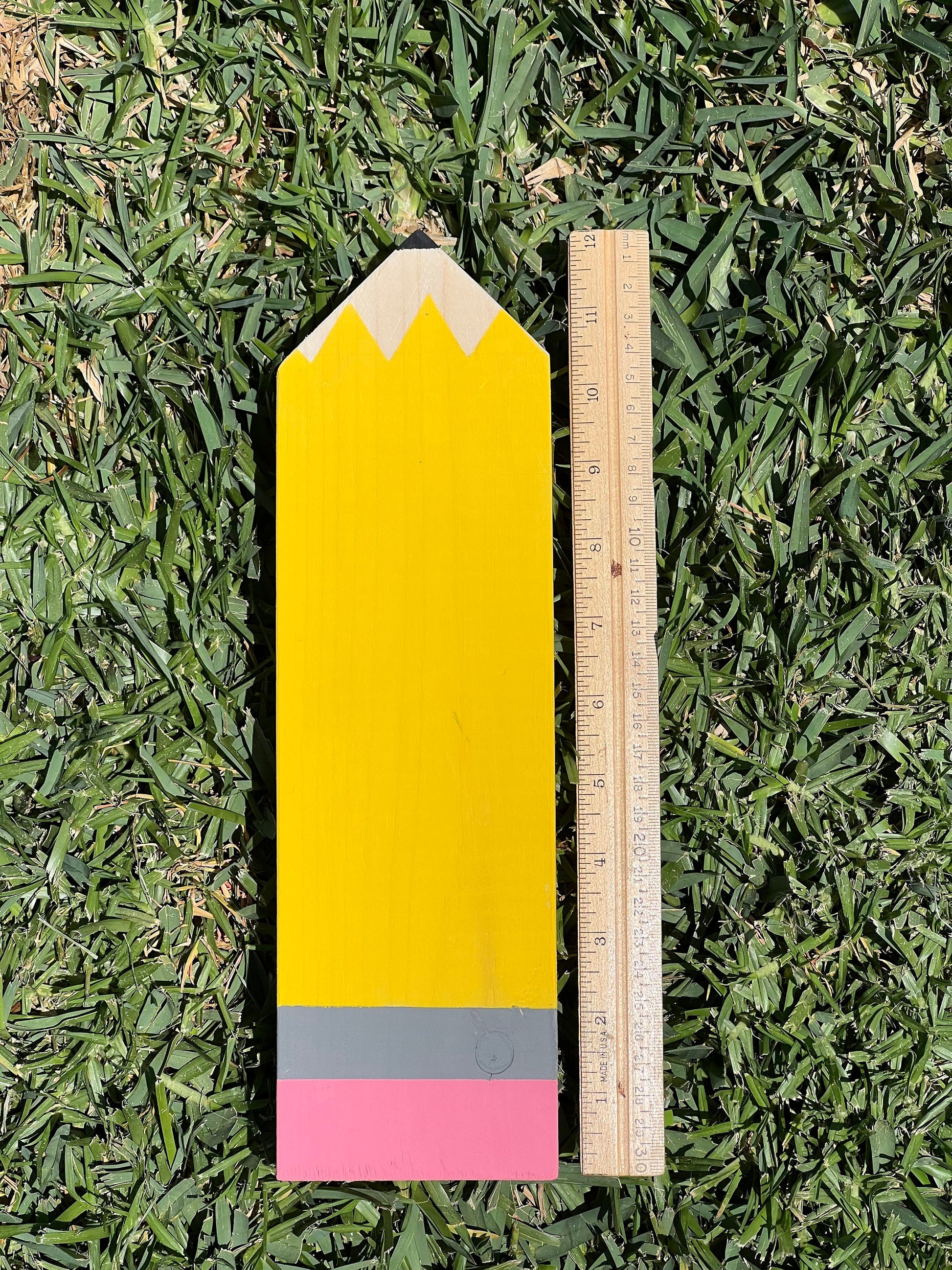 Teacher Pencil | Personalized Gifts | Classroom Decor | Name Plate for Teachers | Unique Teacher Appreciation Gift by Lina Loves Two, handmade in Los Angeles CA