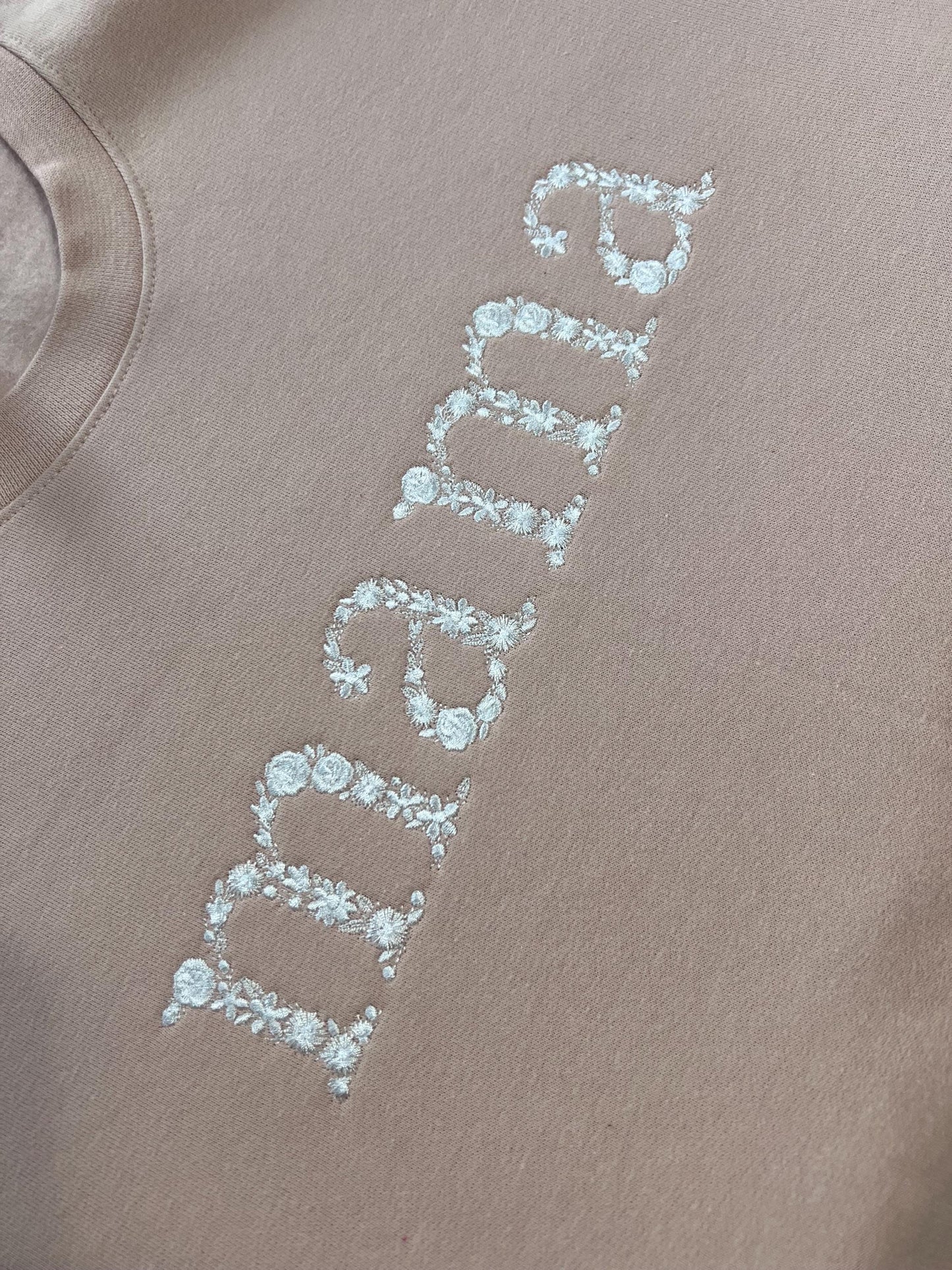 Personalized Mama Floral Embroidered Sweatshirt | Mother’s Day Gift | Mom Sweatshirt For Mother's Day | New Mom Gift | Mama Sweatshirt by Lina Loves Two, handmade in Los Angeles CA