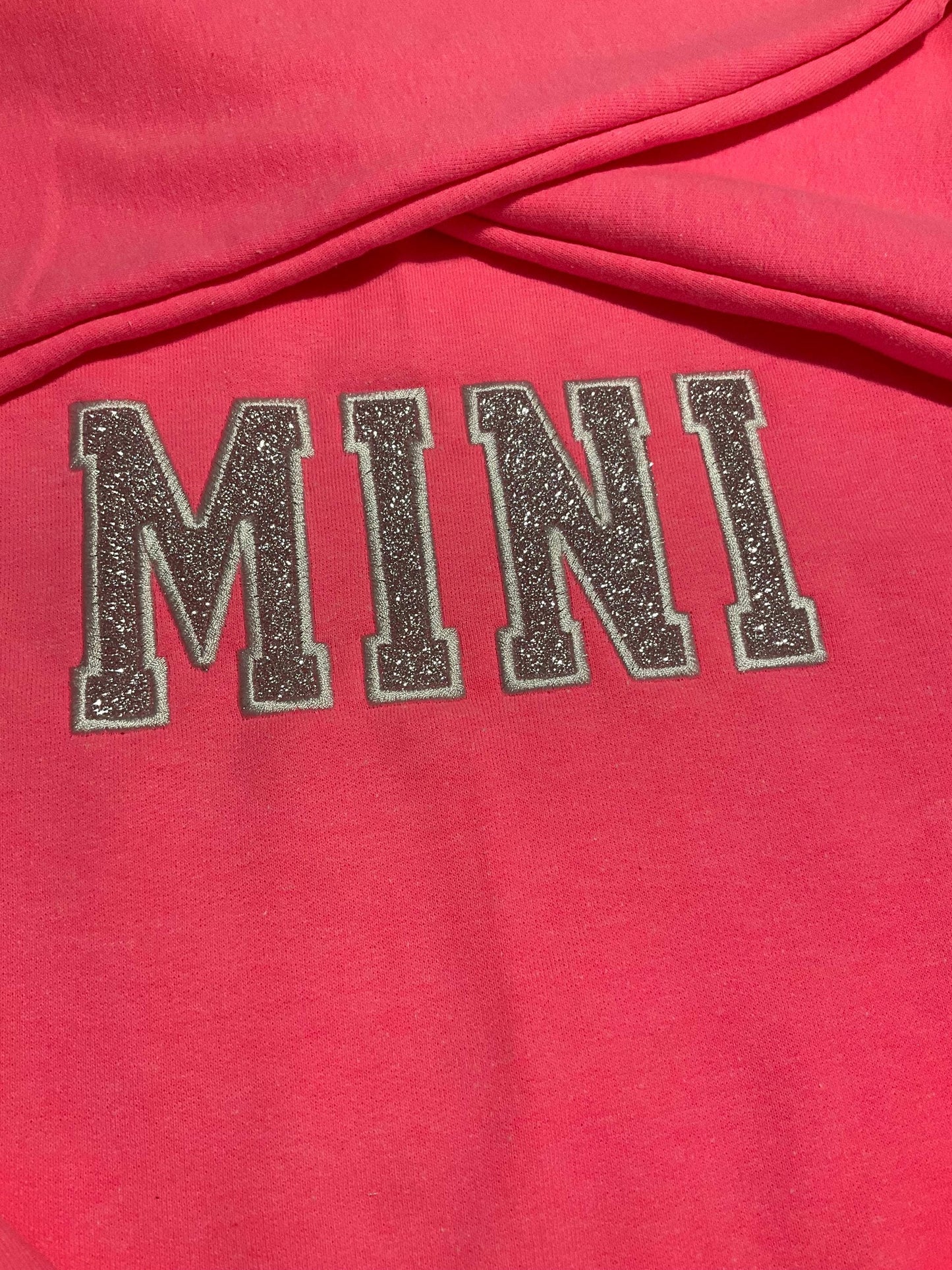 Embroidered Glitter Bow Mama and Mini Sweatshirt Set