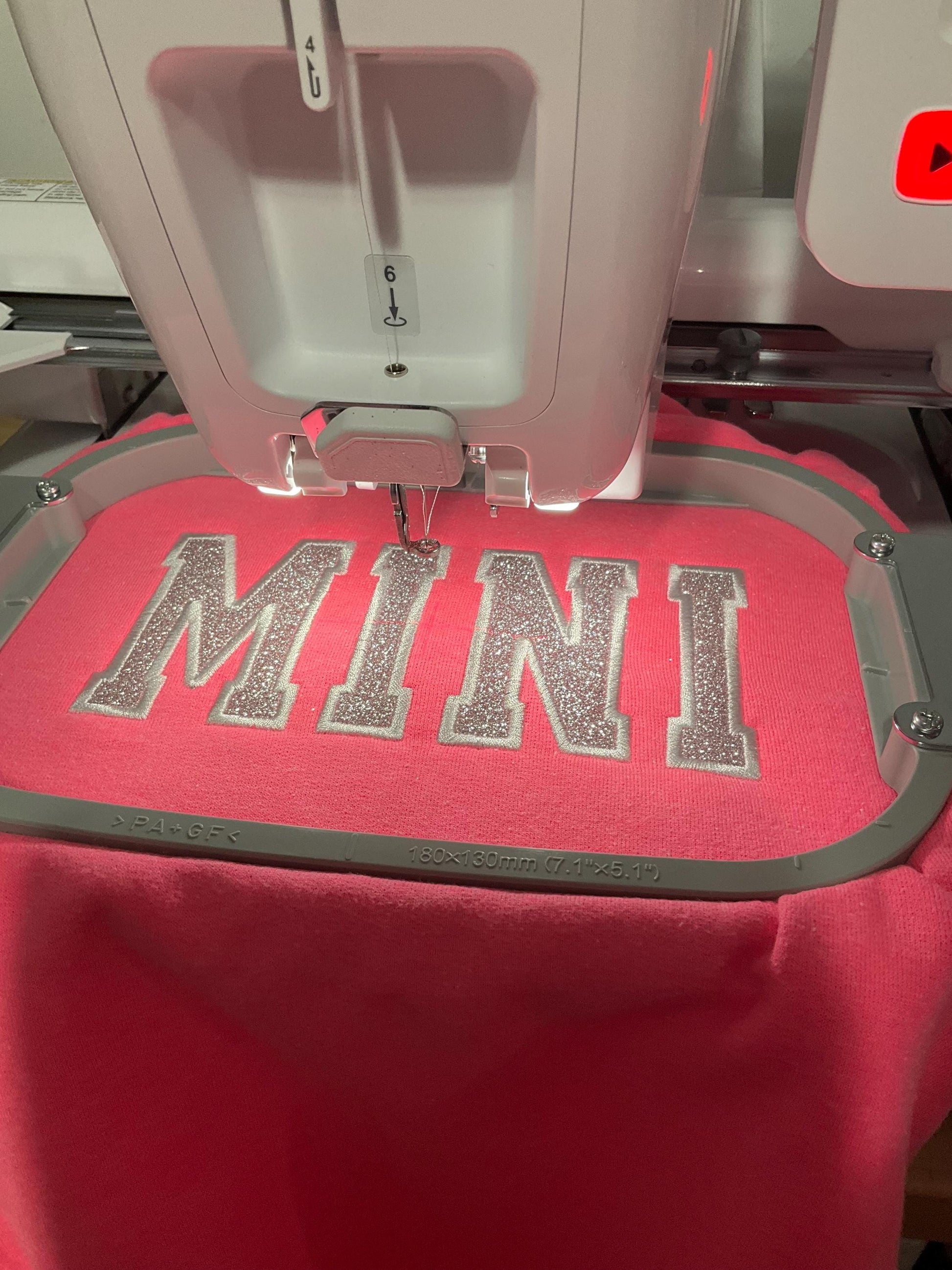 Embroidered Glitter Bow Mama and Mini Sweatshirt Set