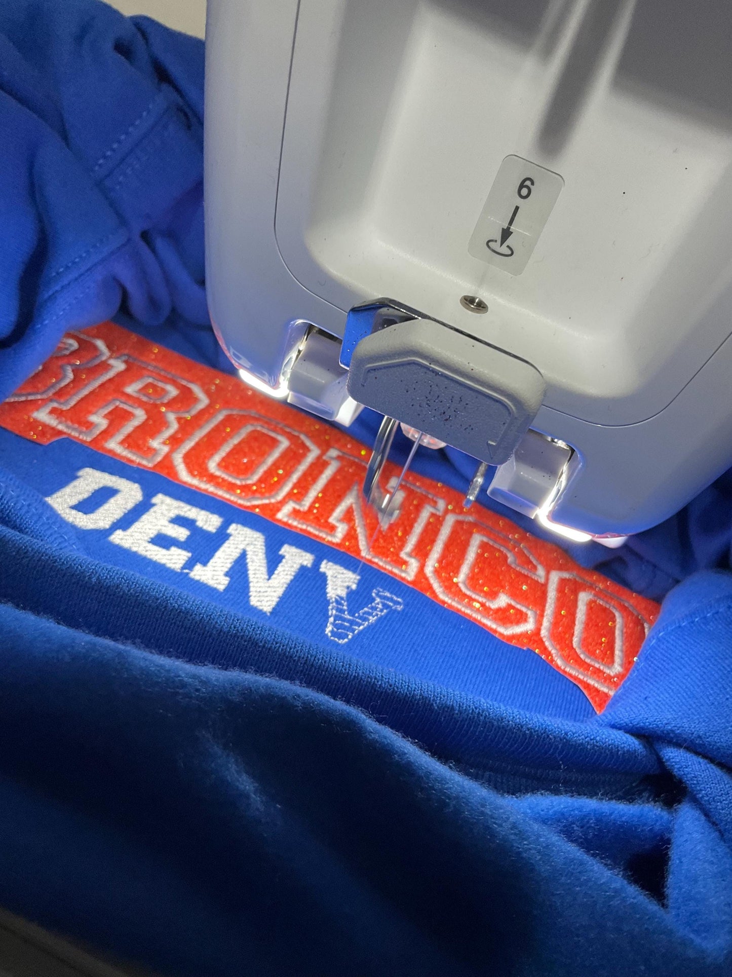 Custom Personalized Embroidered Glitter Bow Sweatshirt | Football | Basketball | Hockey | Baseball | Softball | Soccer | Team Sweatshirt