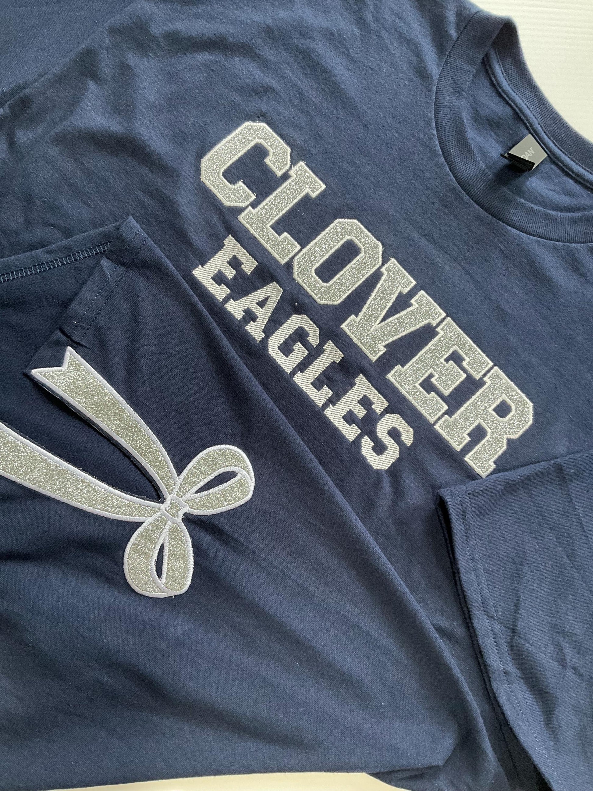 Custom Embroidered Appliqué Sweatshirt: Lace Side Bow Design by Lina Loves Two, handmade in Los Angeles CA