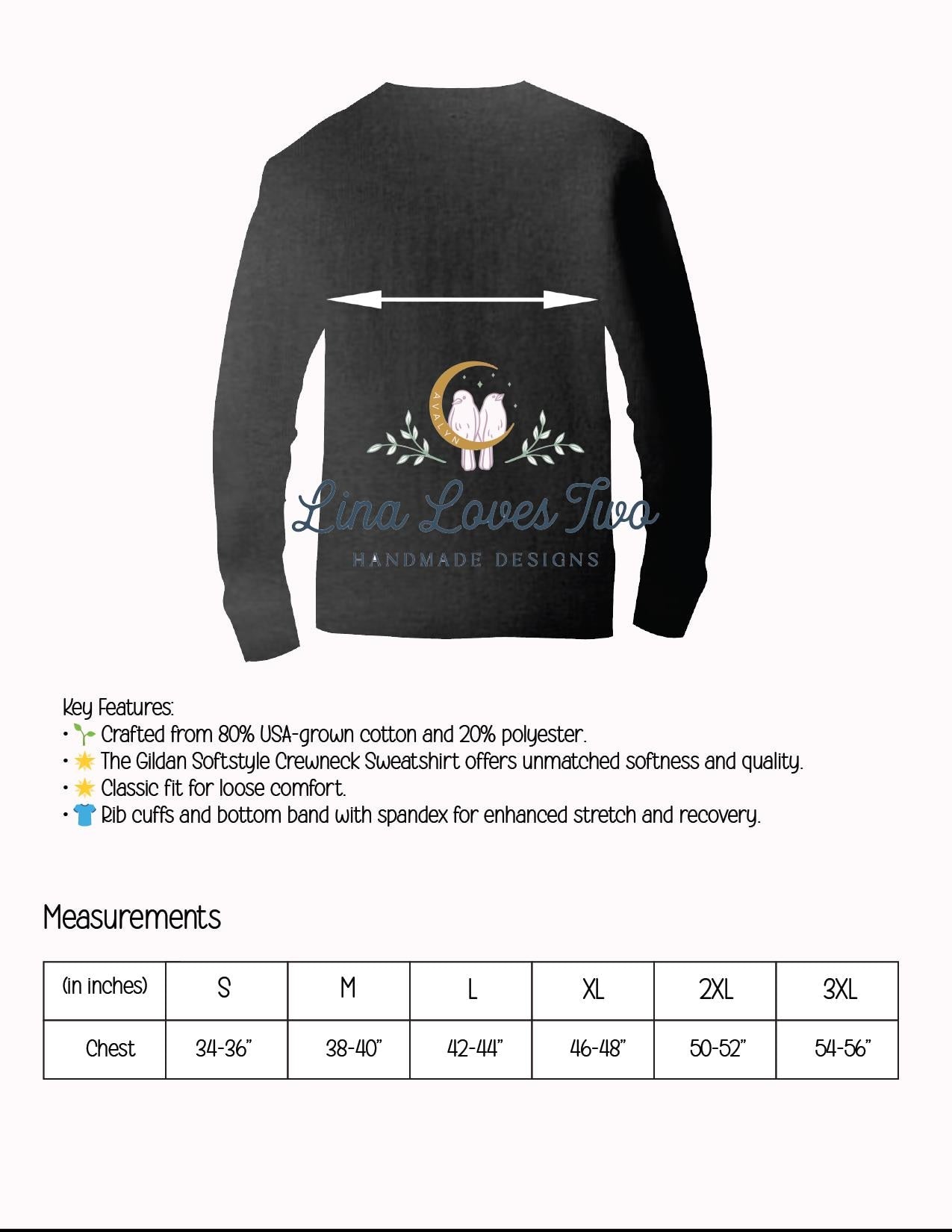 Custom City Embroidered Sweatshirt: Minimalist Travel Crewneck by Lina Loves Two, handmade in Los Angeles CA