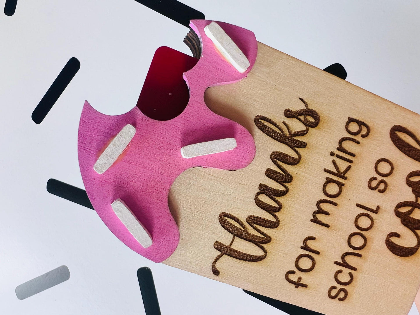 End of School Year Teacher Popsicle Gift Card Holder | Thank You | Cute Teacher Appreciation Card | Teacher Gift | Popsicle Gift Card Holder by Lina Loves Two, handmade in Los Angeles CA