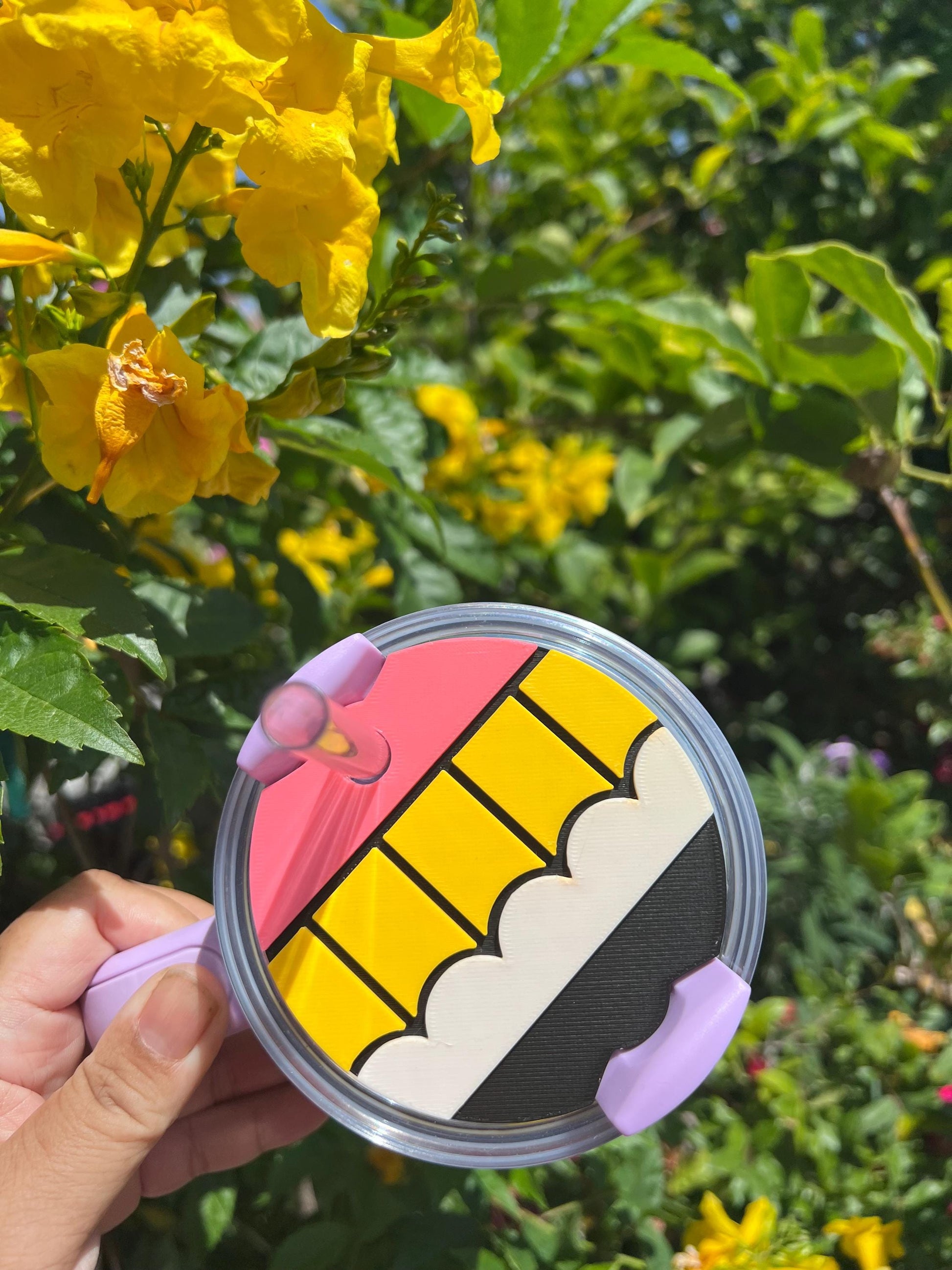 Personalized 3D Pencil Name Topper: Stanley 40oz H2.0 Quencher by Lina Loves Two, handmade in Los Angeles CA