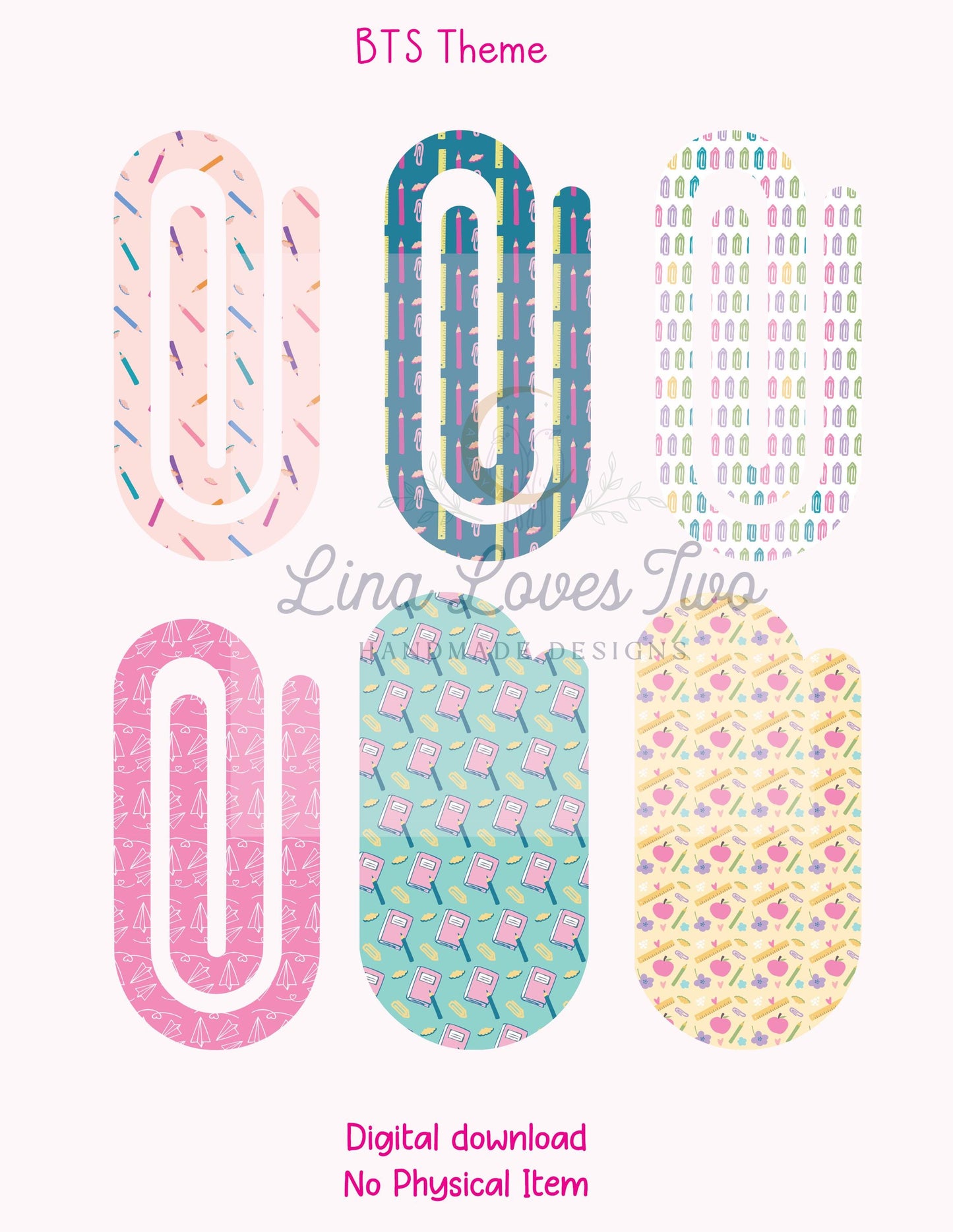 Back to School Paperclip : ( ) by Lina Loves Two, handmade in Los Angeles CA