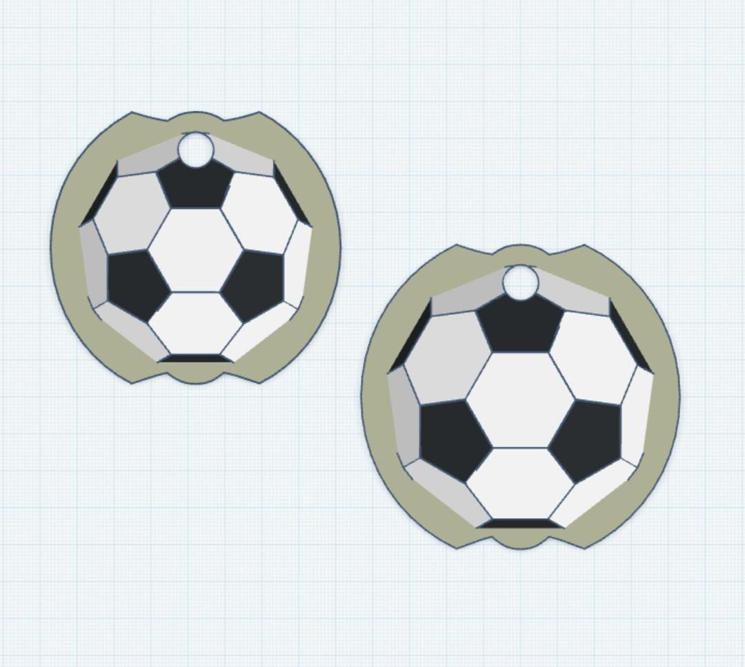 3D Soccer Stanley Cup Topper File: Tumbler Accessory ( by Lina Loves Two, handmade in Los Angeles CA