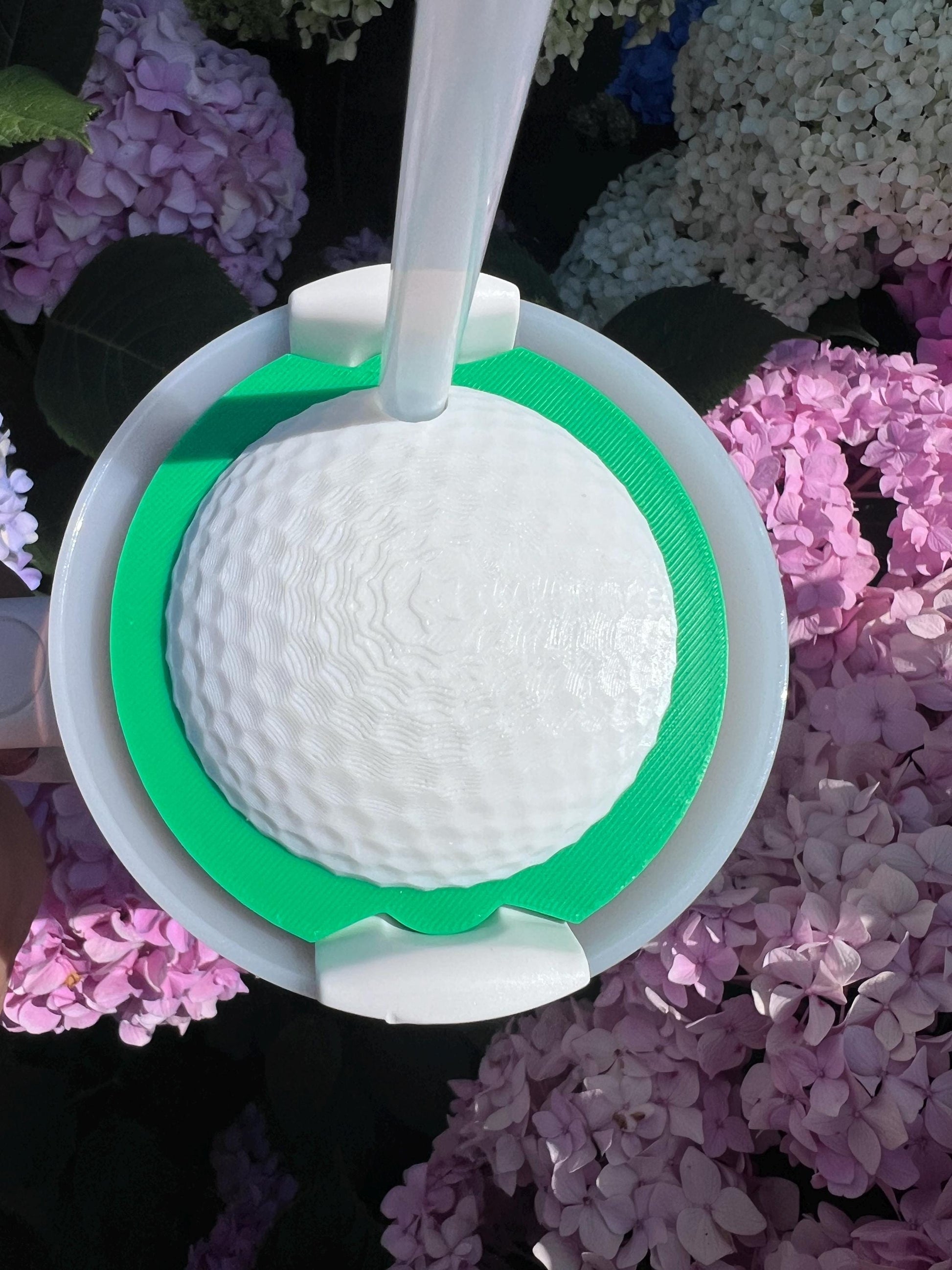 3D Printed Golf Ball Stanley Tumbler Topper File (30oz/40oz ) by Lina Loves Two, handmade in Los Angeles CA