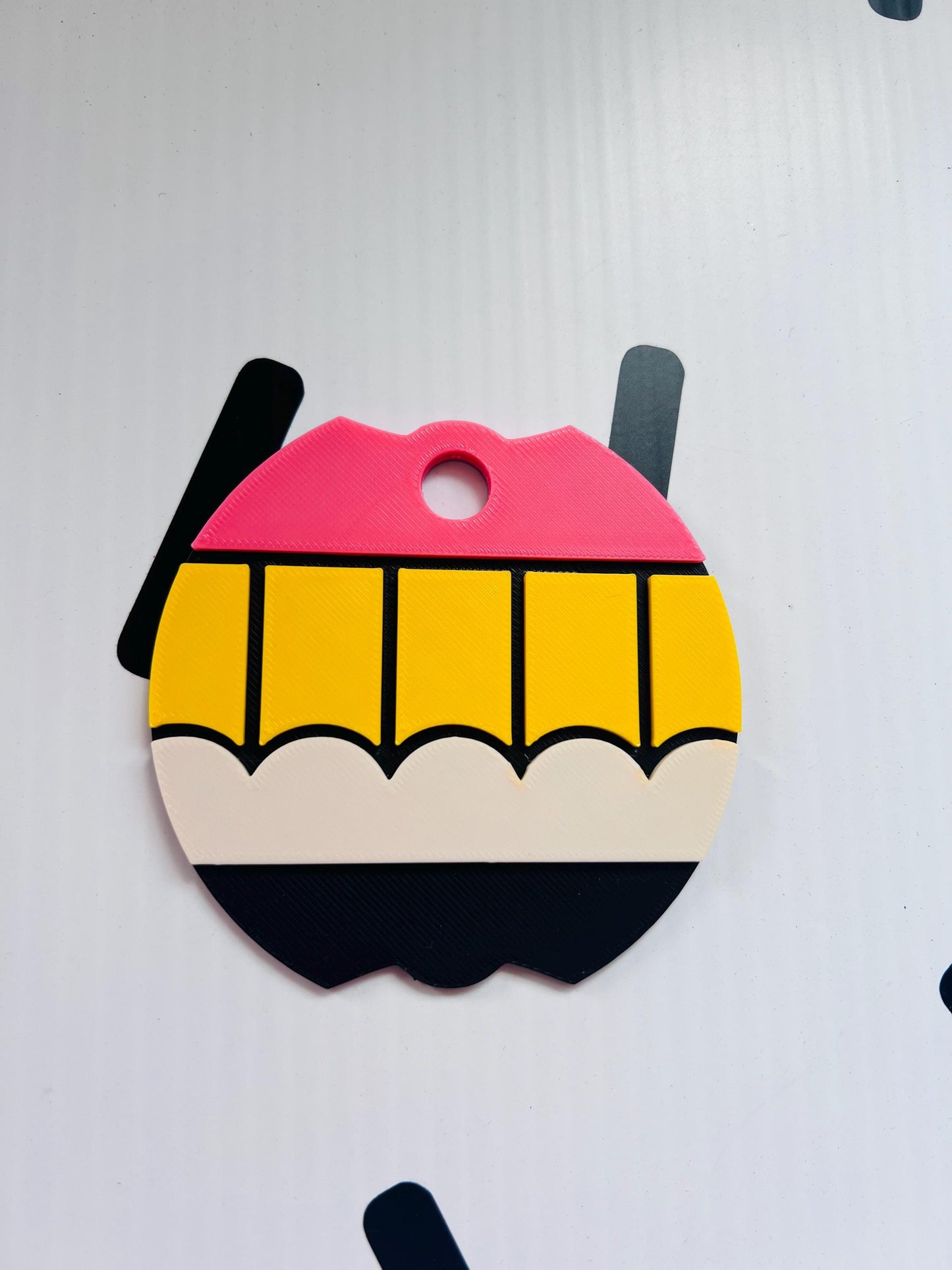 Personalized 3D Pencil Name Topper: Stanley 40oz H2.0 Quencher by Lina Loves Two, handmade in Los Angeles CA