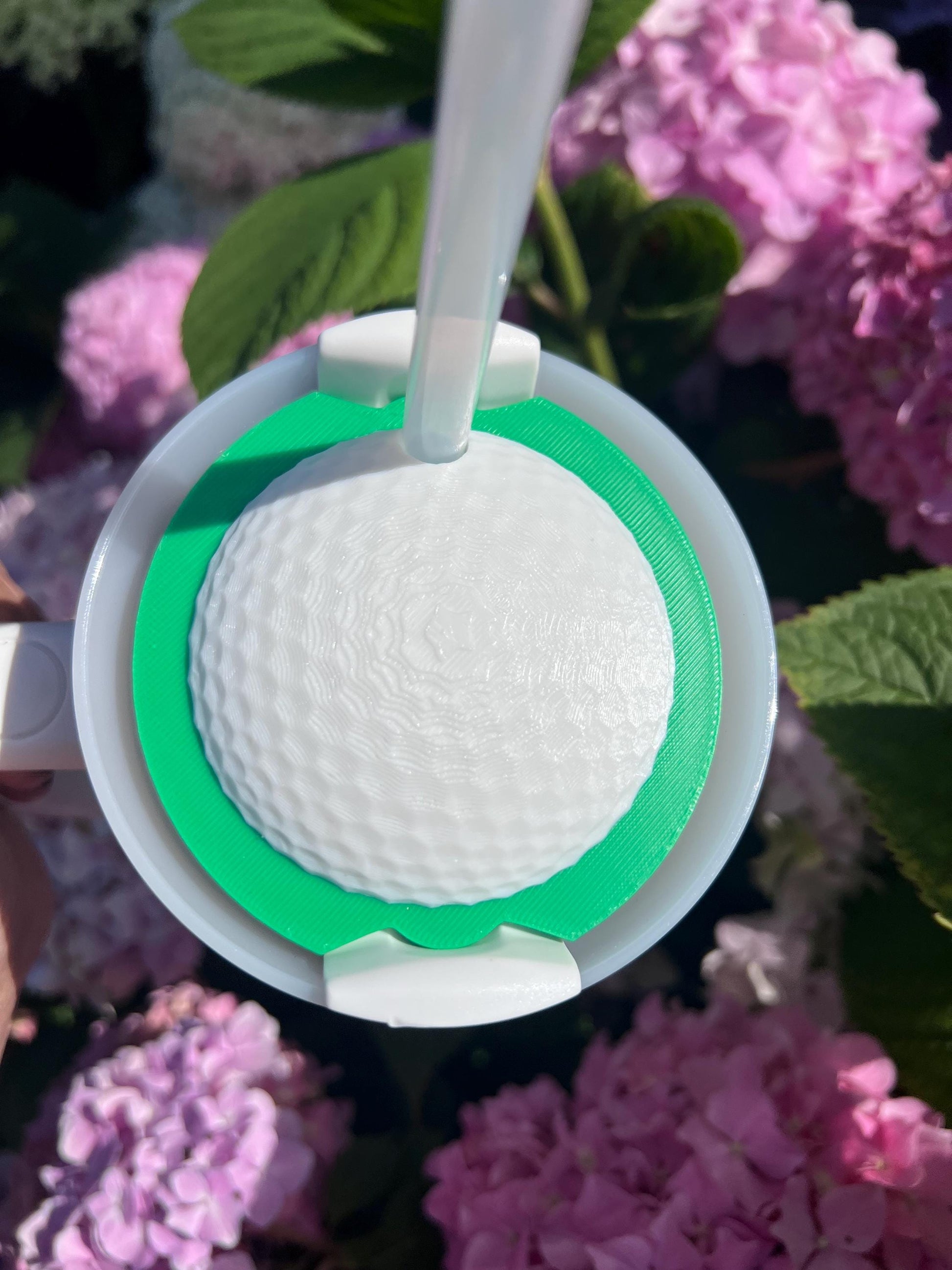 3D Printed Golf Ball Stanley Tumbler Topper File (30oz/40oz ) by Lina Loves Two, handmade in Los Angeles CA