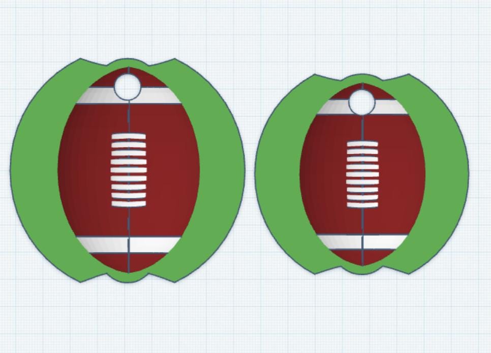 3D Football Stanley Topper File: Custom Tumbler Design ( ) by Lina Loves Two, handmade in Los Angeles CA