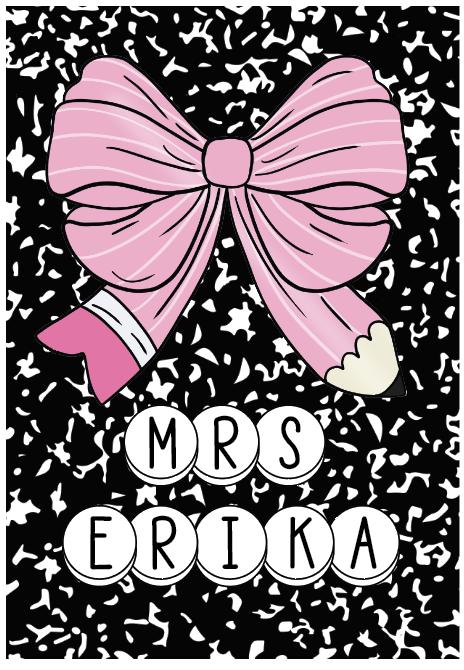 Coquette Pencil Bow ID Badge Holder: Friendship Bracelet Lanyard by Lina Loves Two, handmade in Los Angeles CA