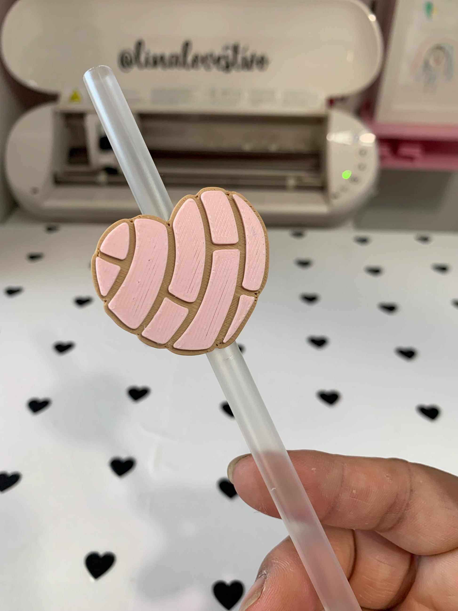 Concha Desk Accessories Bundle: Pen Holder, Trinket Dish, Straw Topper by Lina Loves Two, handmade in Los Angeles CA