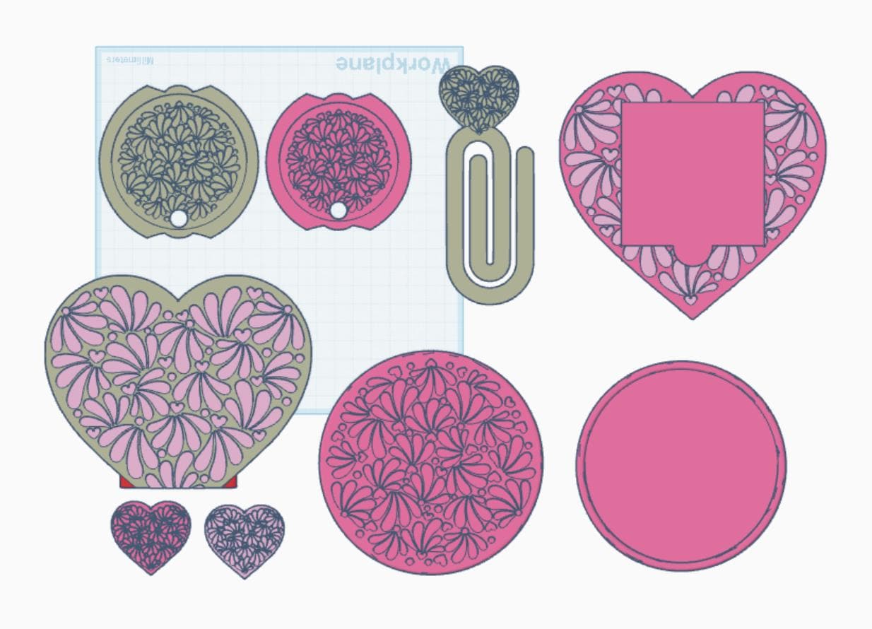 Mexican Talavera Desk Accessory Files: 3D Printing Bundle ( Files) by Lina Loves Two, handmade in Los Angeles CA