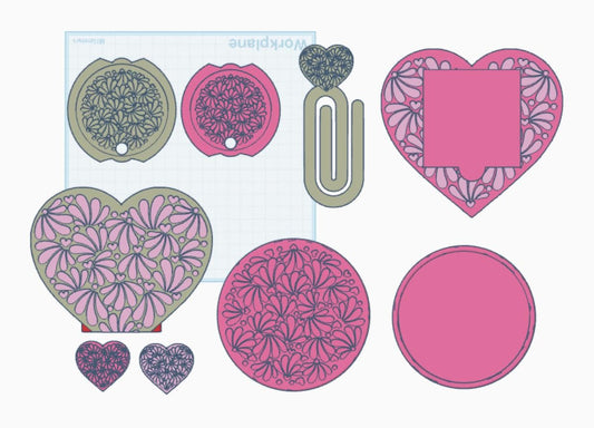 Mexican Talavera Desk Accessory Files: 3D Printing Bundle ( Files) by Lina Loves Two, handmade in Los Angeles CA