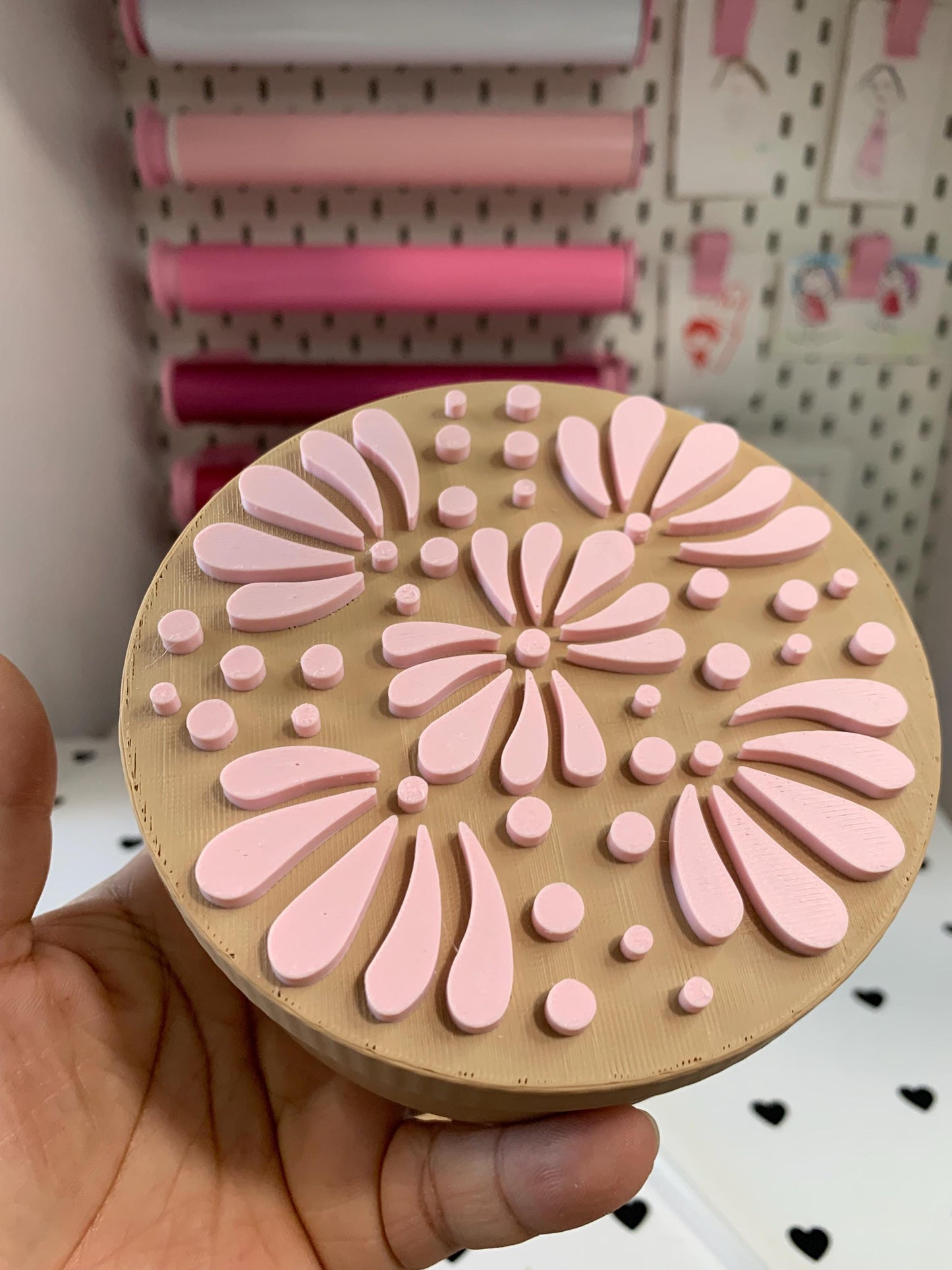 Talavera Desk Accessory Files: Pen Holder, Stanley Toppers ( Files) by Lina Loves Two, handmade in Los Angeles CA