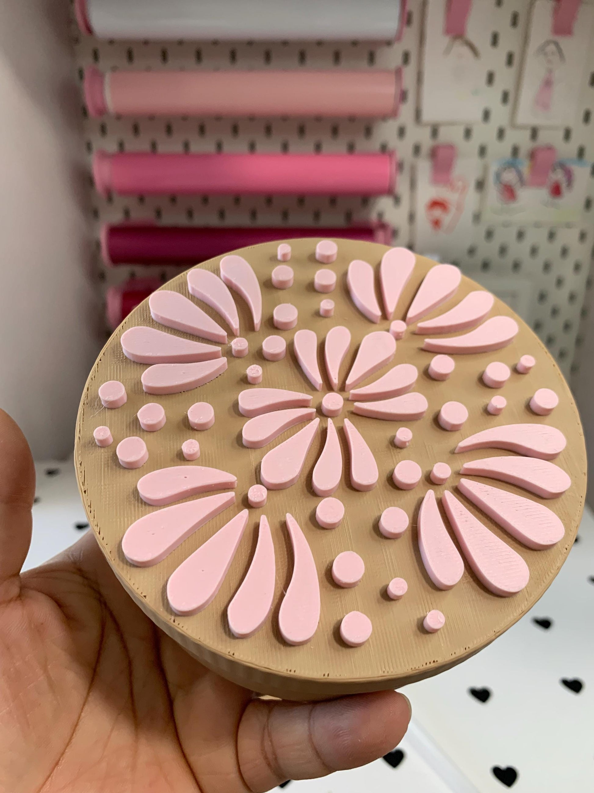 Talavera Desk Accessory Files: Pen Holder, Stanley Toppers ( Files) by Lina Loves Two, handmade in Los Angeles CA