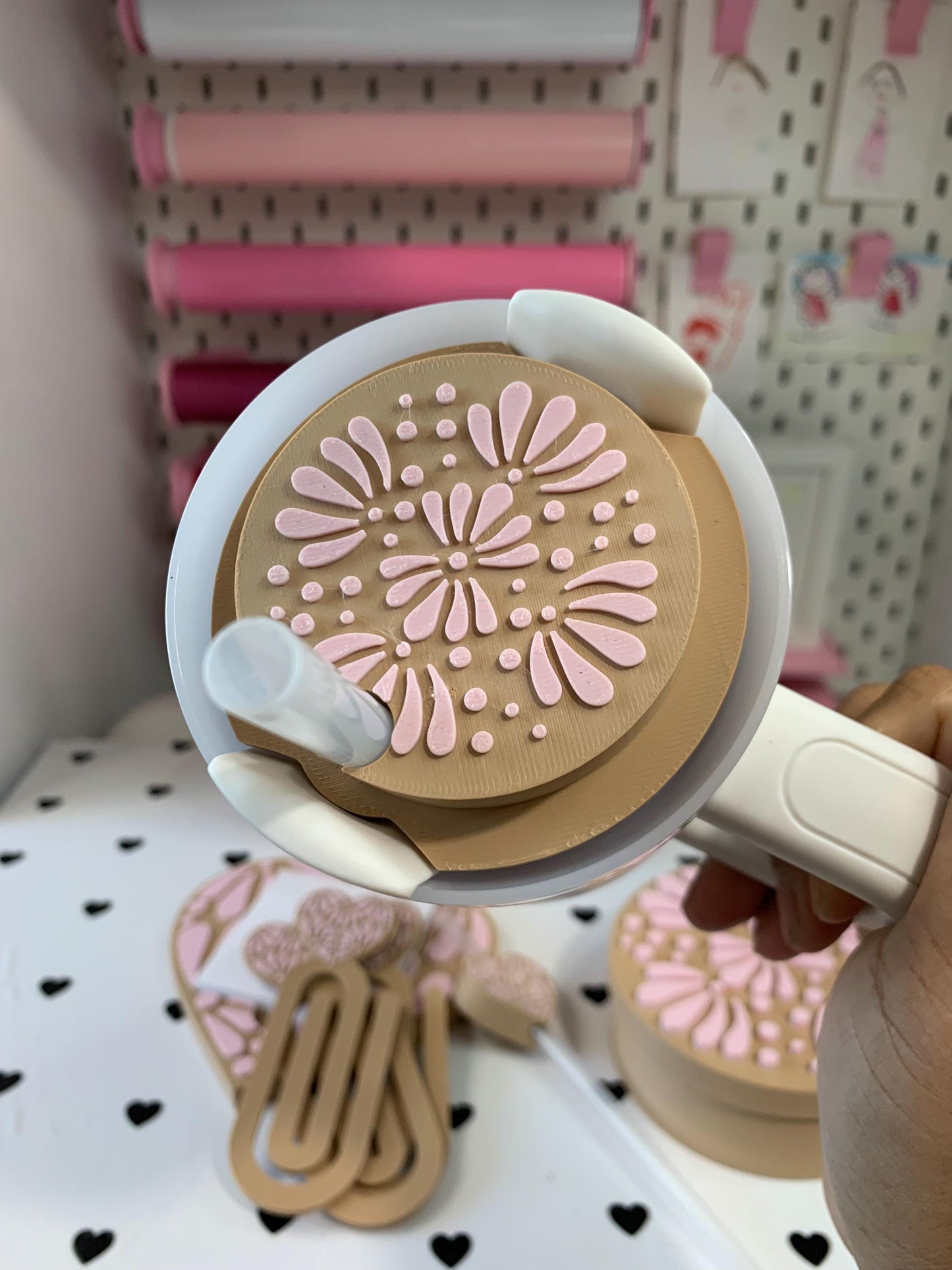 Talavera Desk Accessory Files: Pen Holder, Stanley Toppers ( Files) by Lina Loves Two, handmade in Los Angeles CA