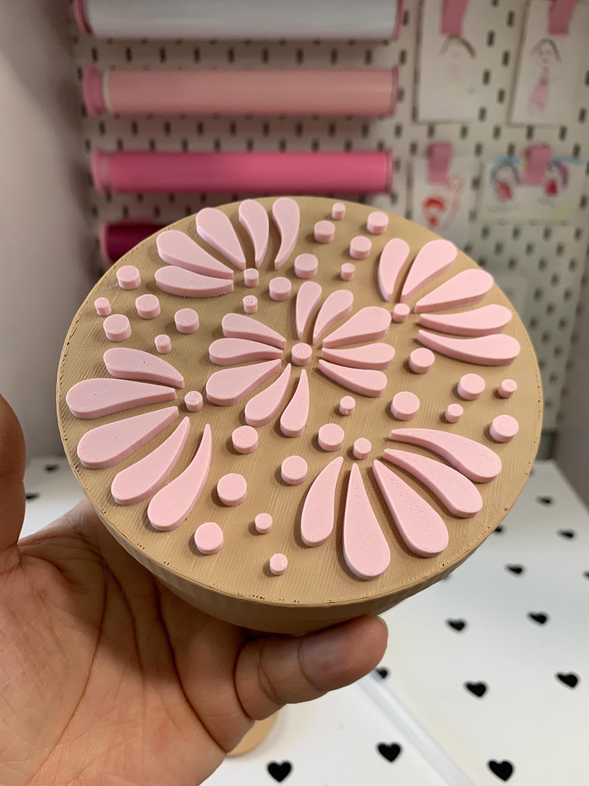 Talavera Desk Accessory Files: Pen Holder, Stanley Toppers ( Files) by Lina Loves Two, handmade in Los Angeles CA