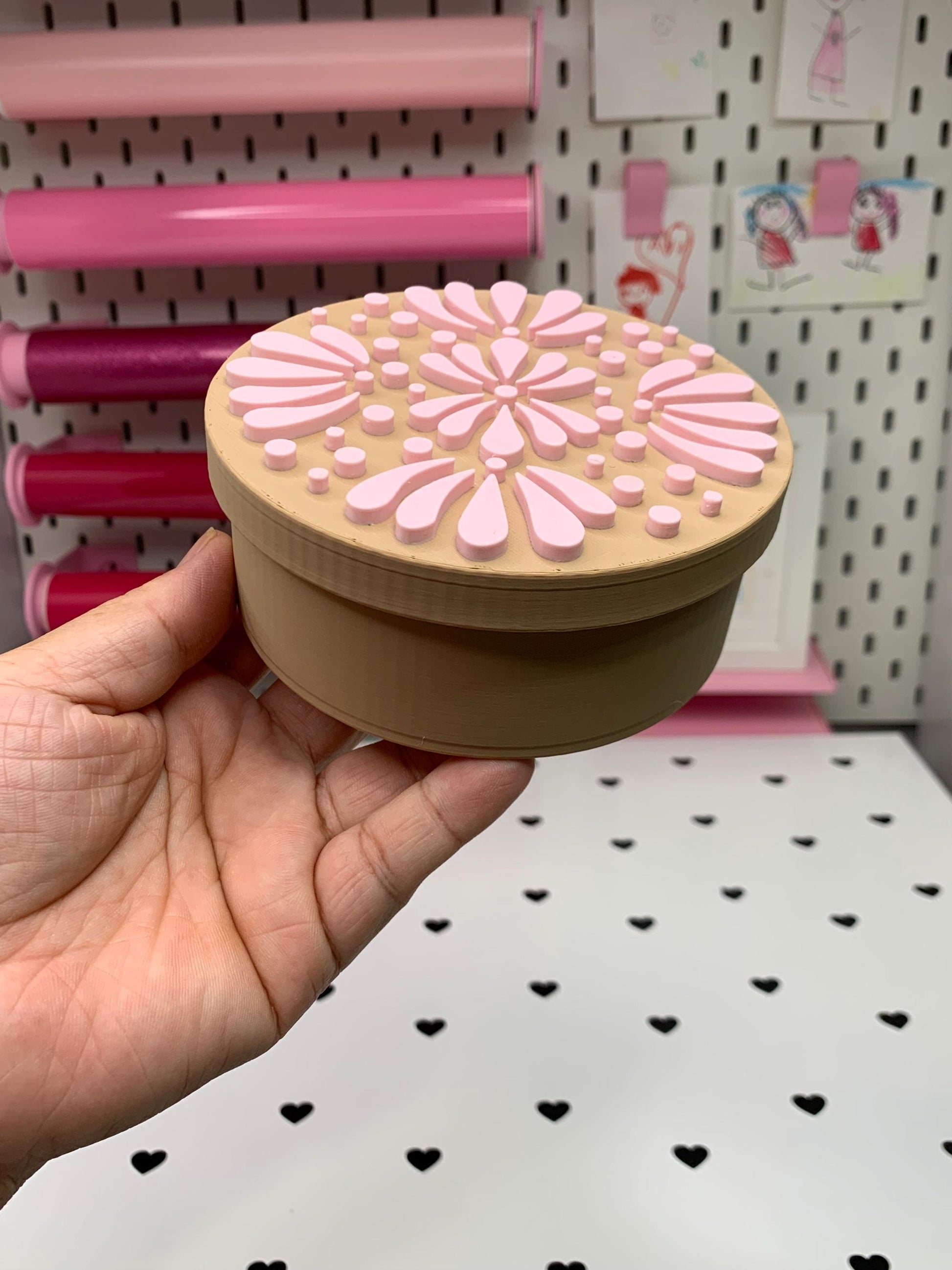 Talavera Desk Organizer: Mexican-Inspired Pen, Trinket, and Note Holders by Lina Loves Two, handmade in Los Angeles CA